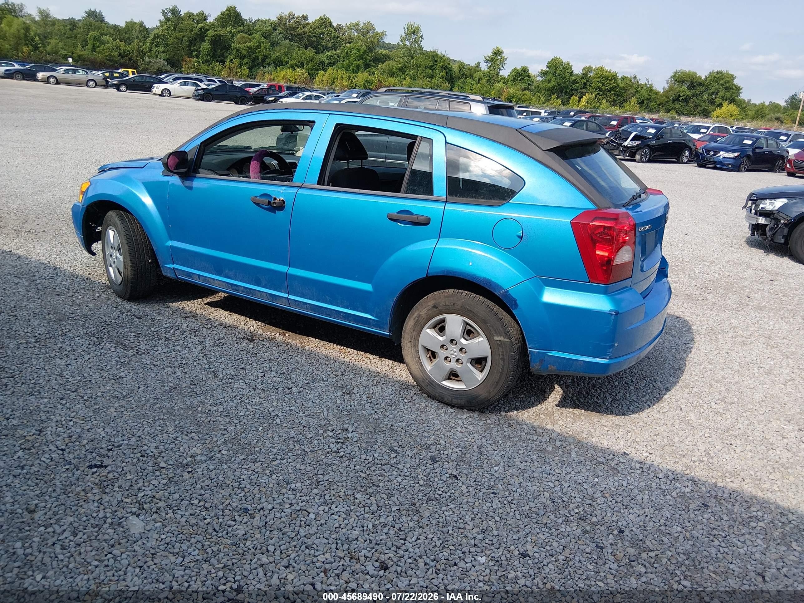 2009 Dodge Caliber Se Blue vin: 1B3HB28A09D172882
