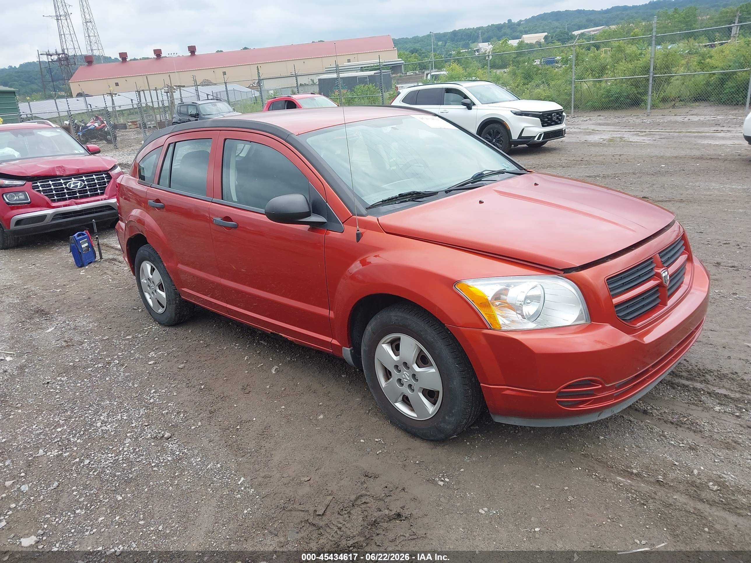 2009 Dodge Caliber Se Оранжевый vin: 1B3HB28A89D151987