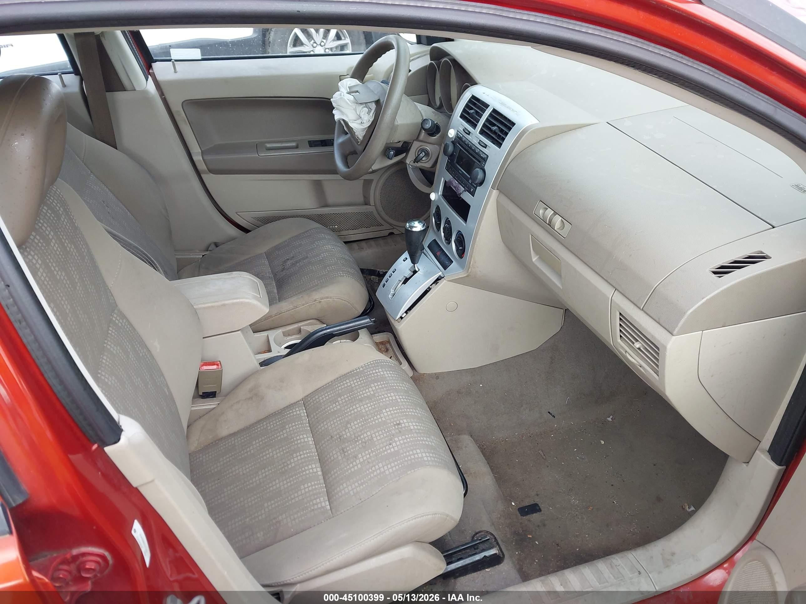 2007 Dodge Caliber   Orange vin: 1B3HB28B07D177697