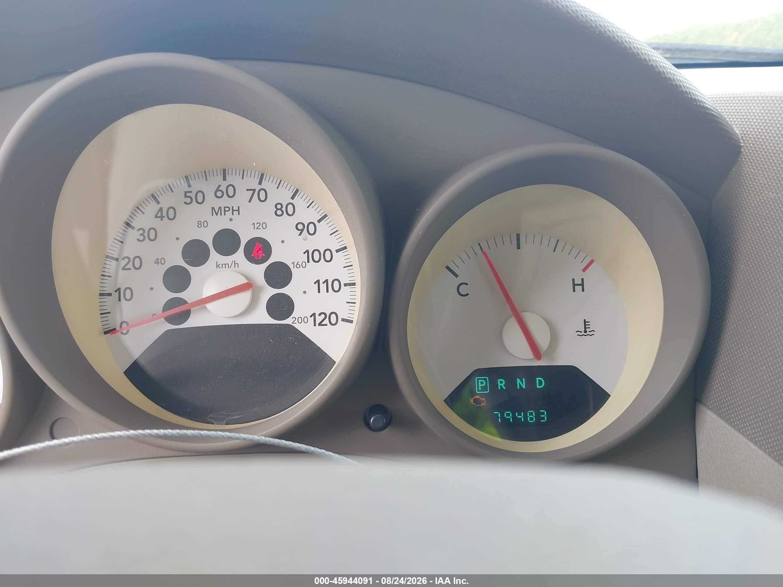 2007 Dodge Caliber   Tan vin: 1B3HB28B07D194337