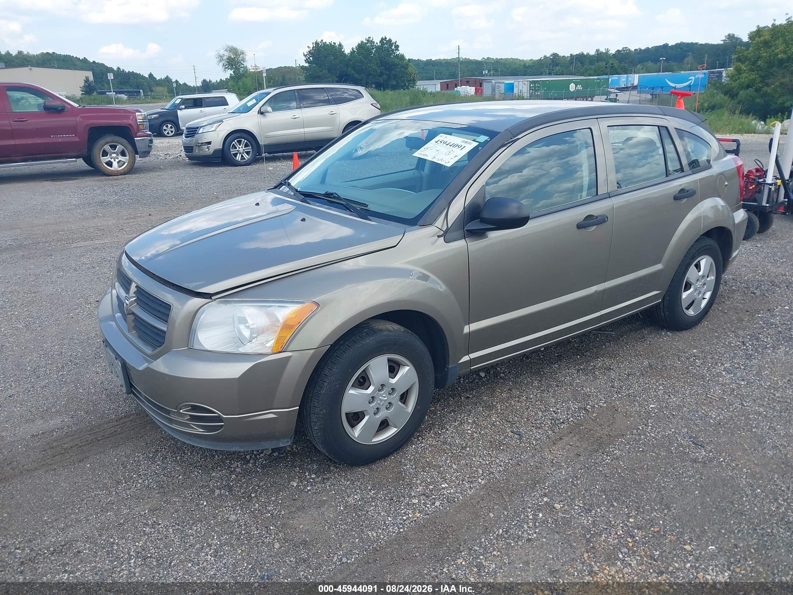 2007 Dodge Caliber   Tan vin: 1B3HB28B07D194337