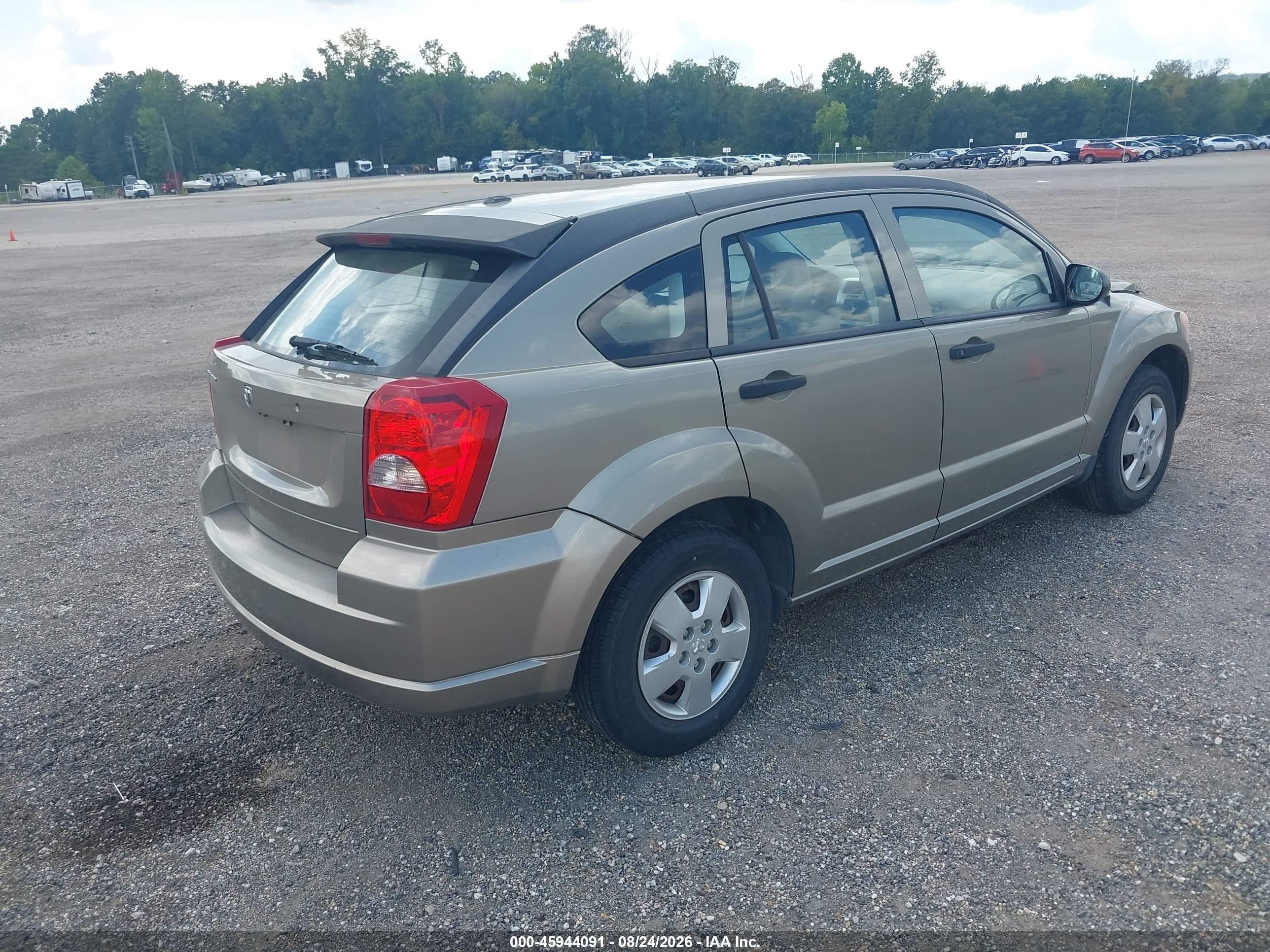2007 Dodge Caliber   Tan vin: 1B3HB28B07D194337