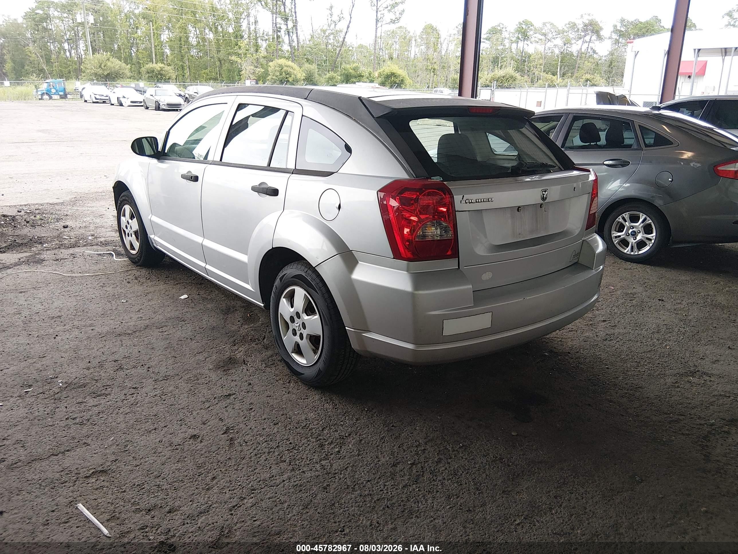 2007 Dodge Caliber   Silver vin: 1B3HB28B17D193228