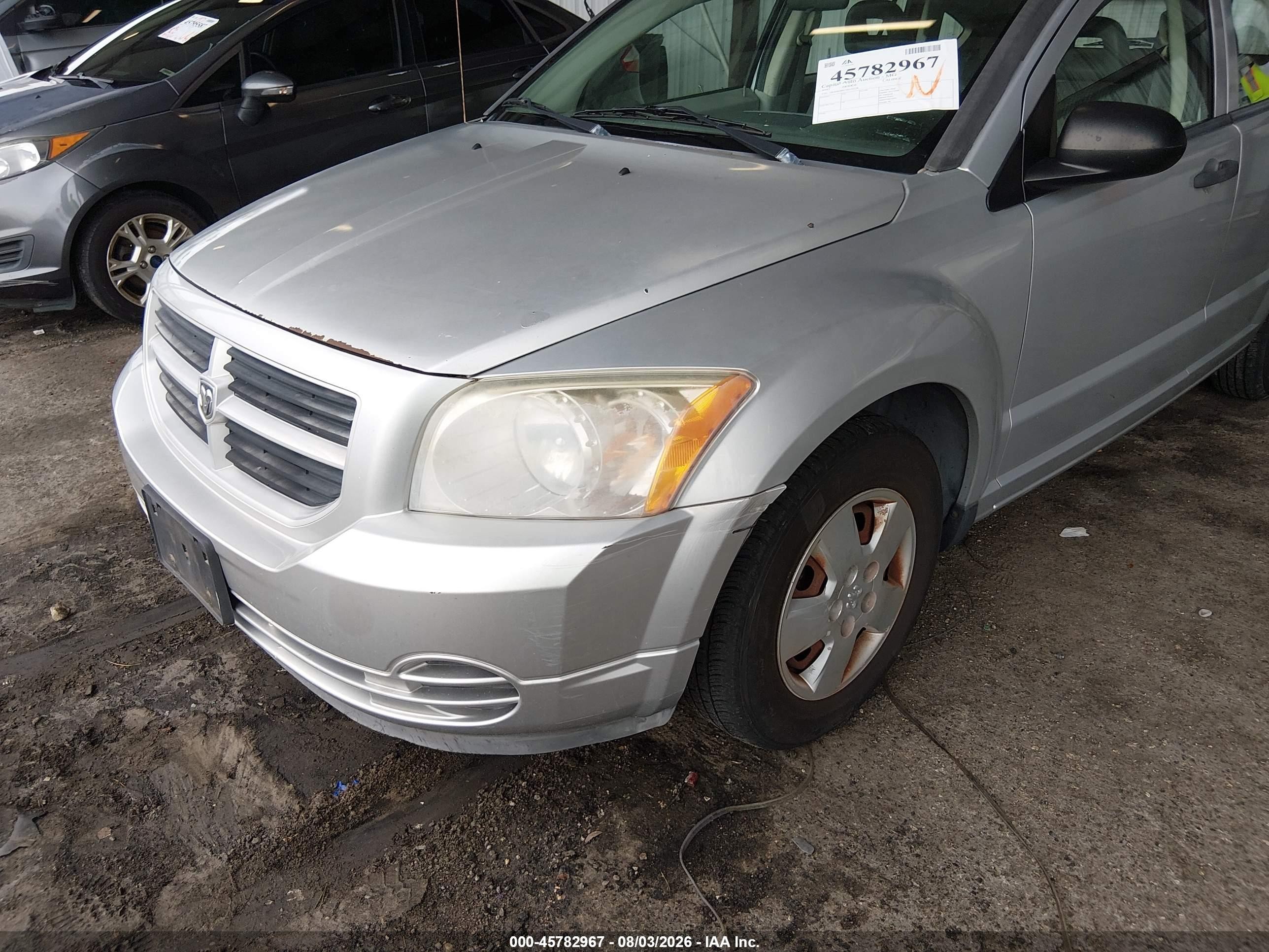 2007 Dodge Caliber   Silver vin: 1B3HB28B17D193228