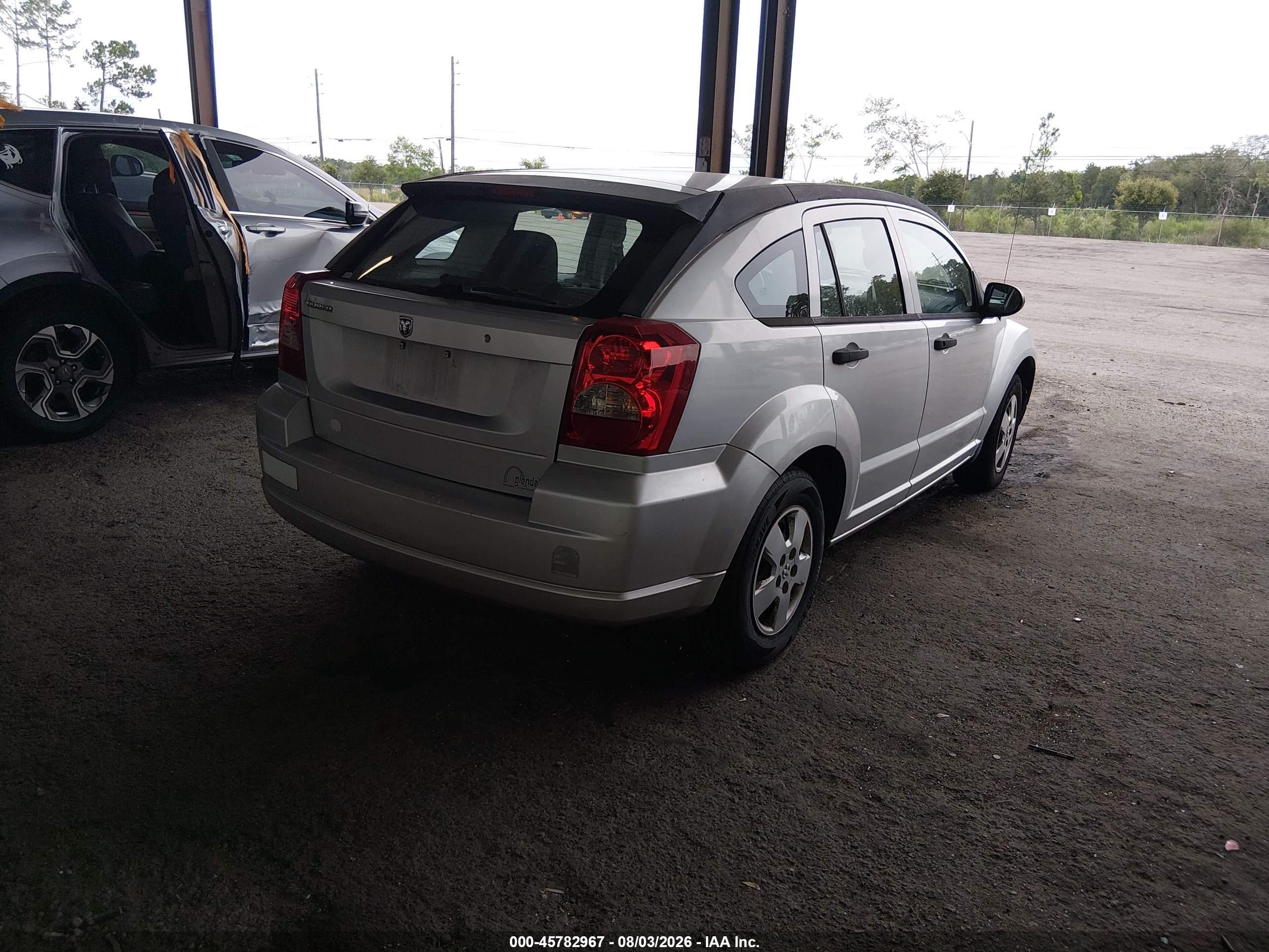 2007 Dodge Caliber   Silver vin: 1B3HB28B17D193228