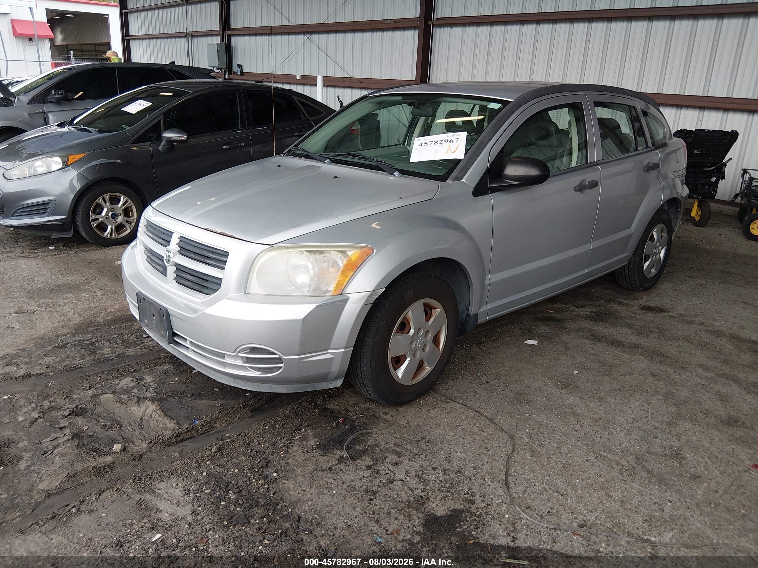 2007 Dodge Caliber   Silver vin: 1B3HB28B17D193228