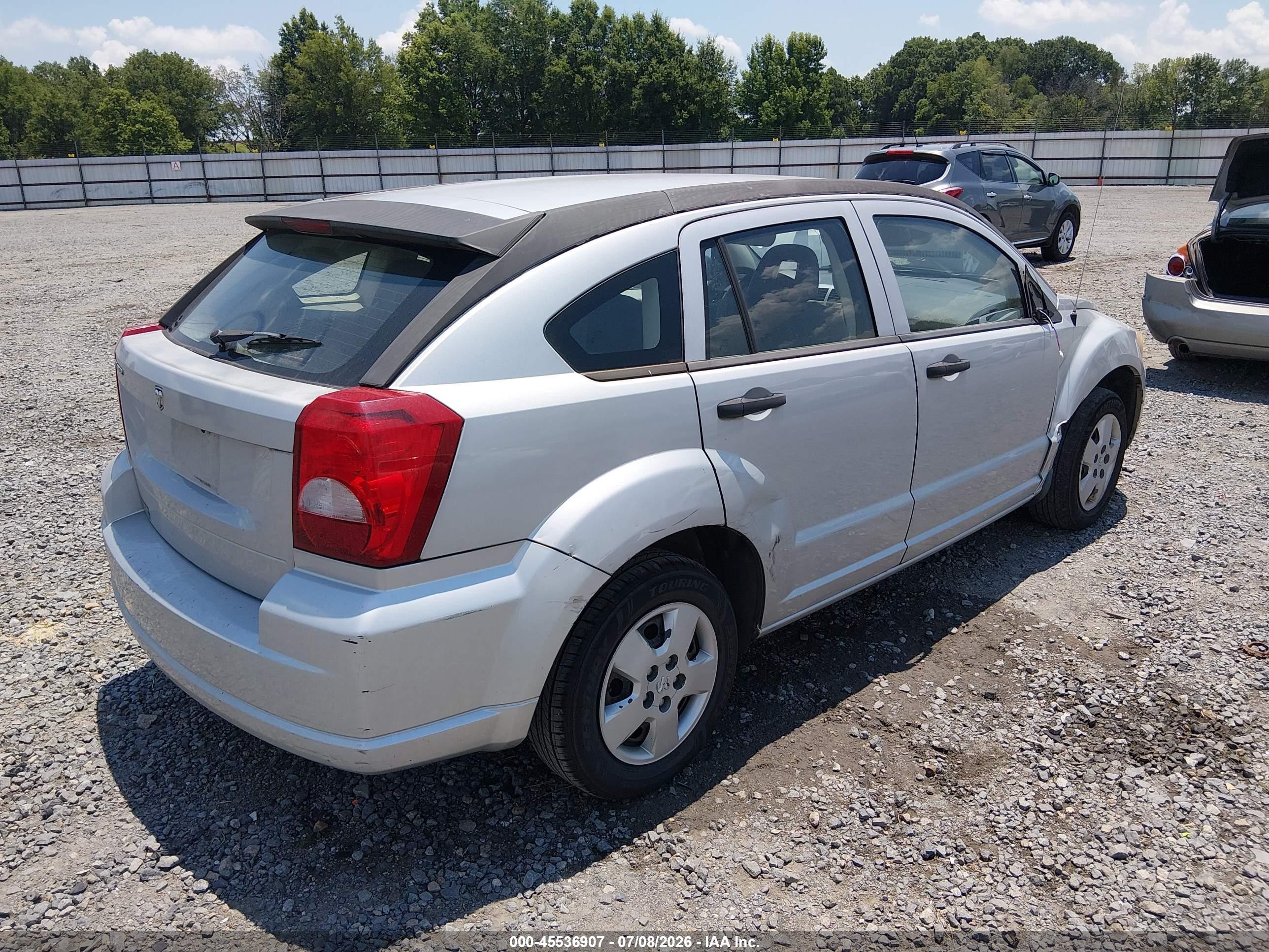 2007 Dodge Caliber   Gray vin: 1B3HB28B17D533249