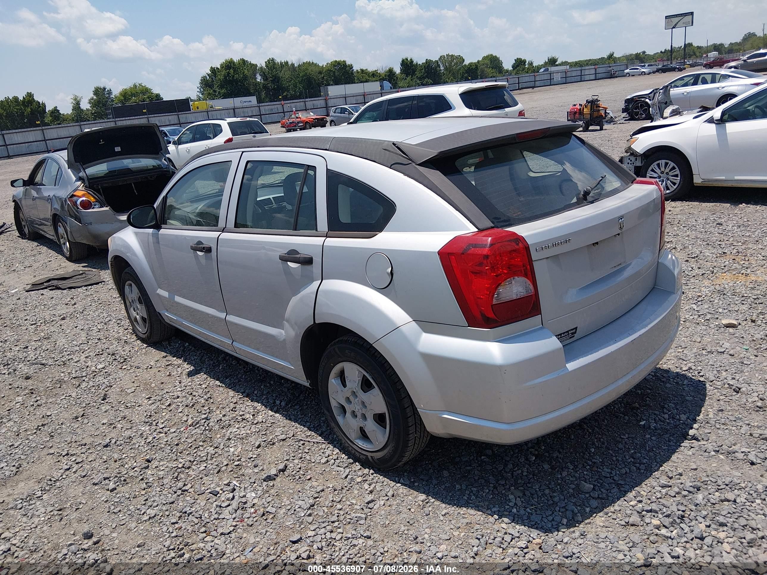 2007 Dodge Caliber   Gray vin: 1B3HB28B17D533249