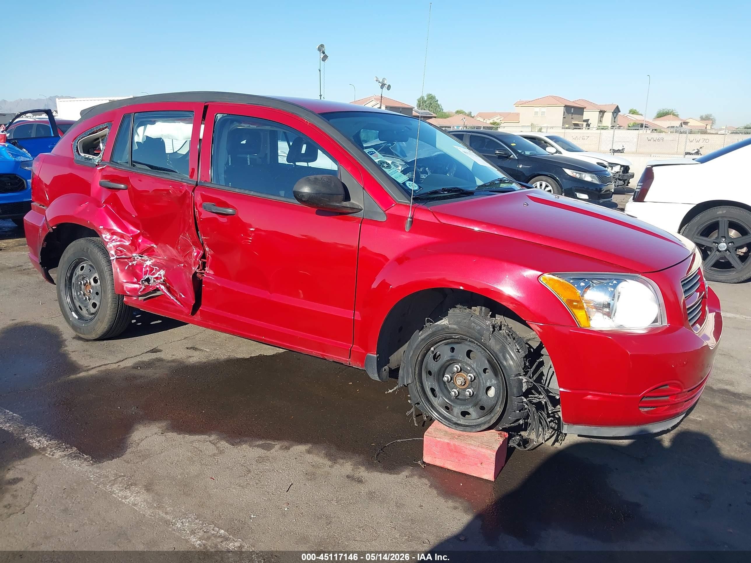 2008 Dodge Caliber Se Red vin: 1B3HB28B18D656468
