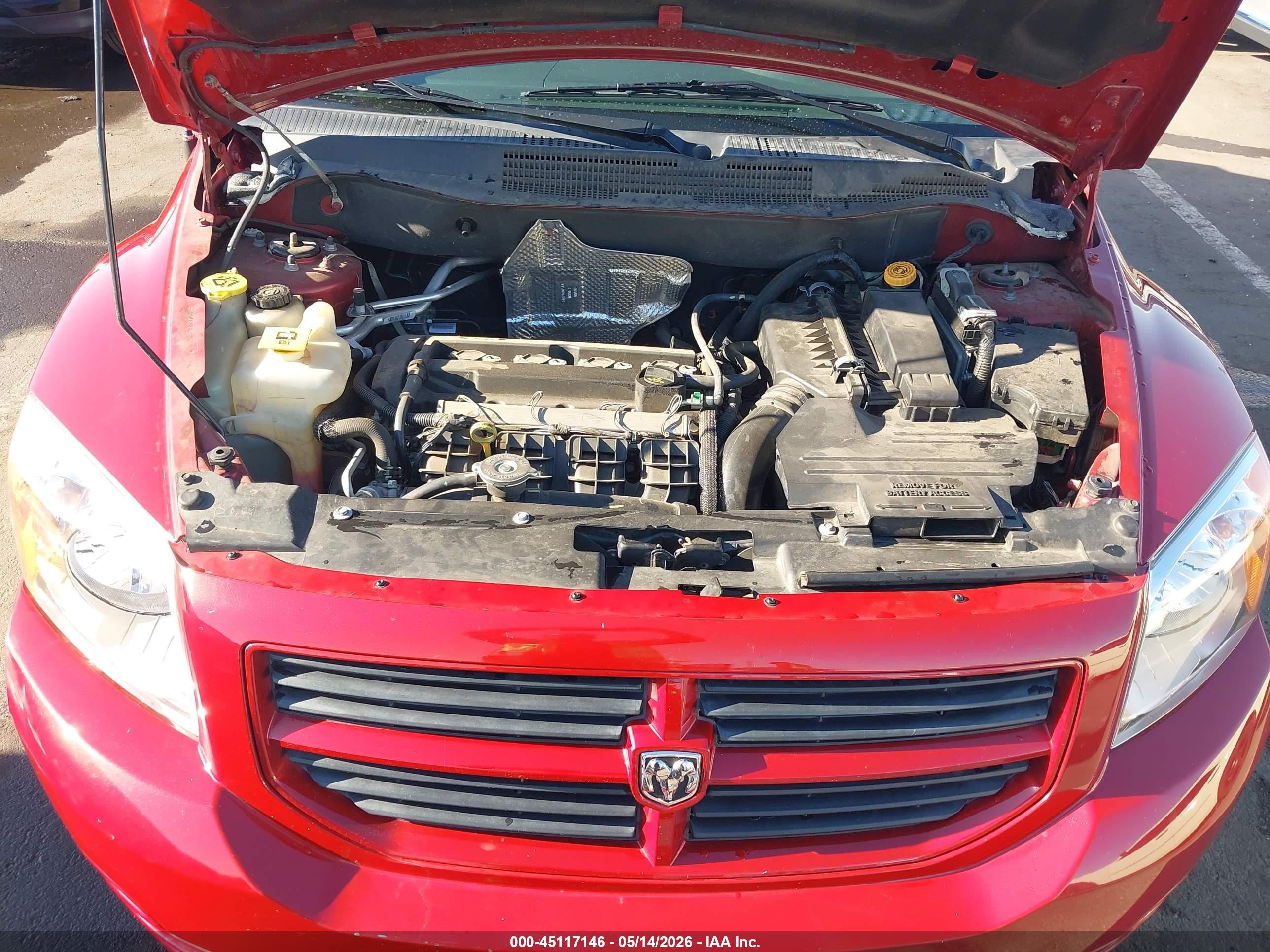 2008 Dodge Caliber Se Red vin: 1B3HB28B18D656468