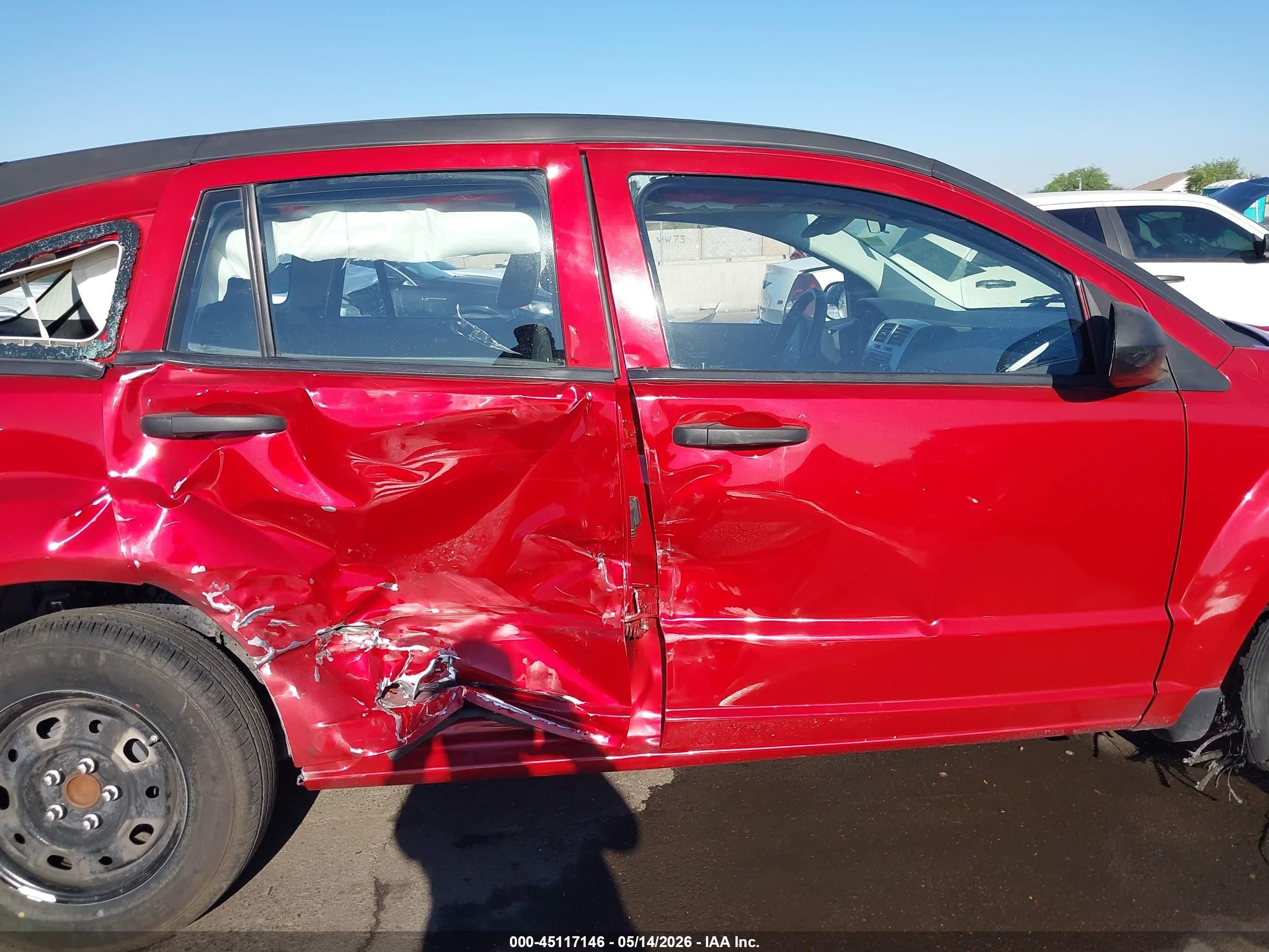 2008 Dodge Caliber Se Red vin: 1B3HB28B18D656468