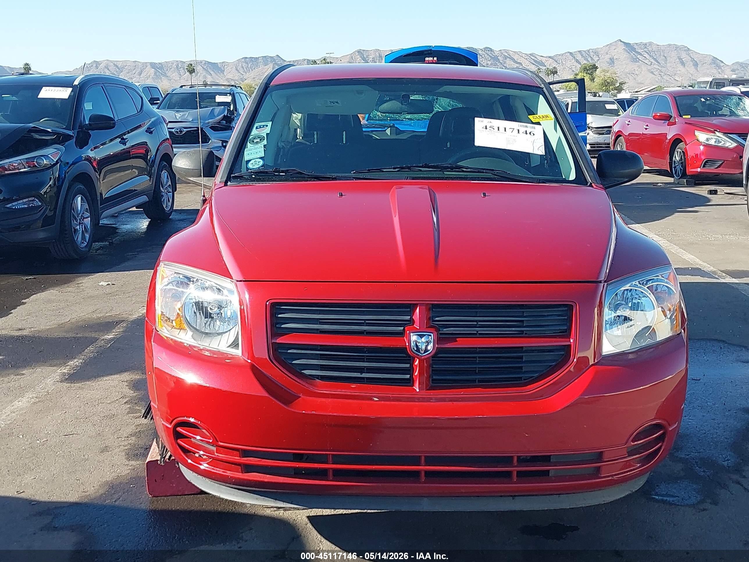 2008 Dodge Caliber Se Red vin: 1B3HB28B18D656468