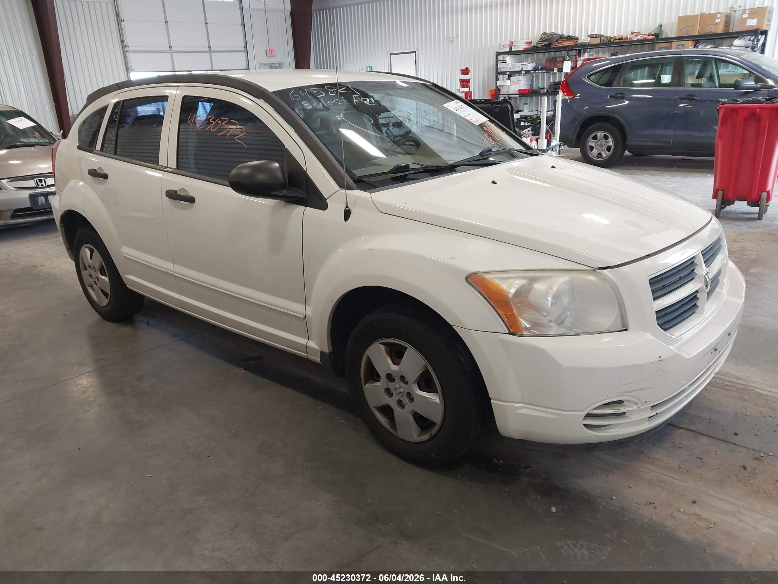 2008 Dodge Caliber Se White vin: 1B3HB28B28D645821