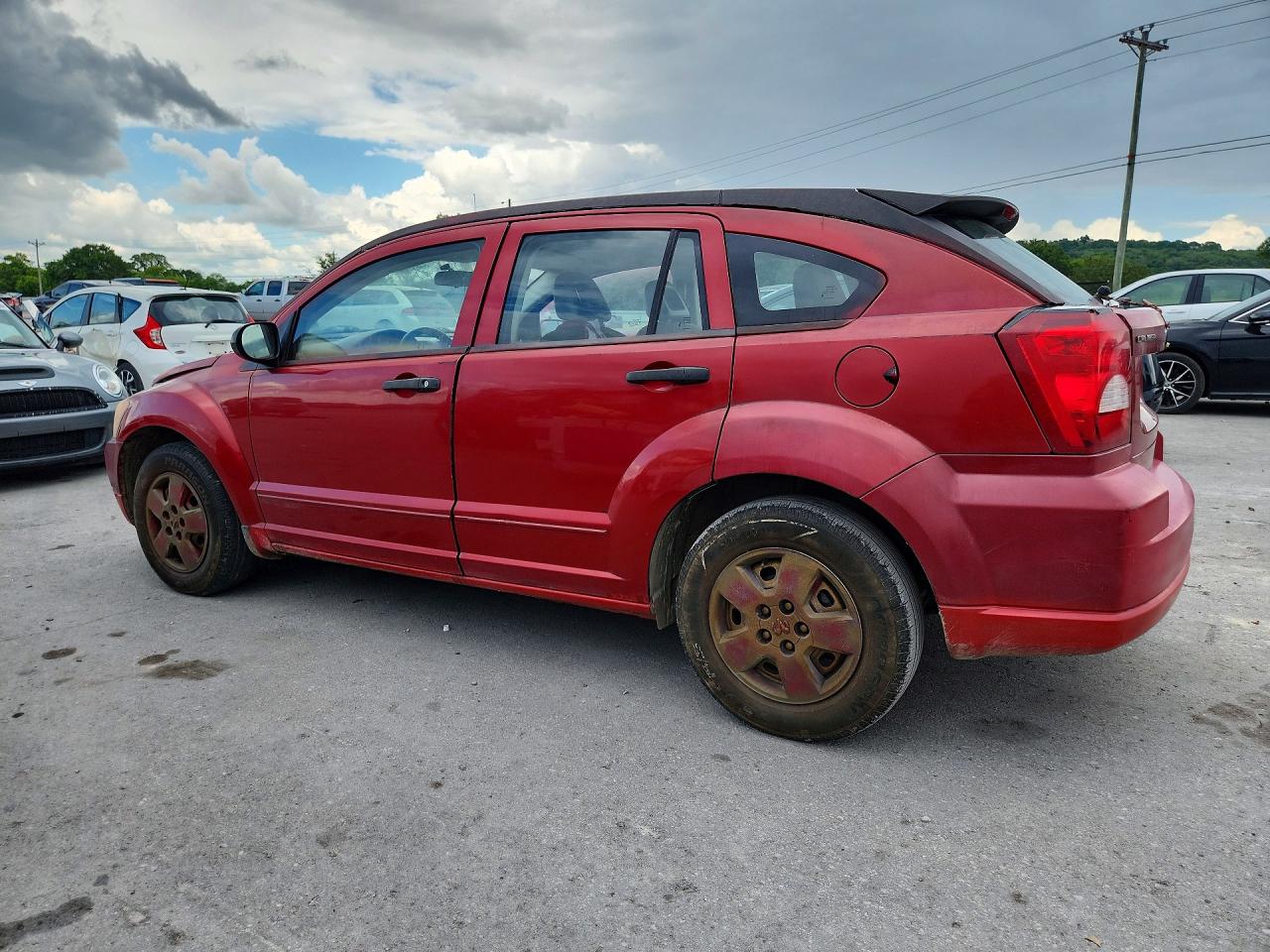2007 Dodge Caliber Красный vin: 1B3HB28B37D523421