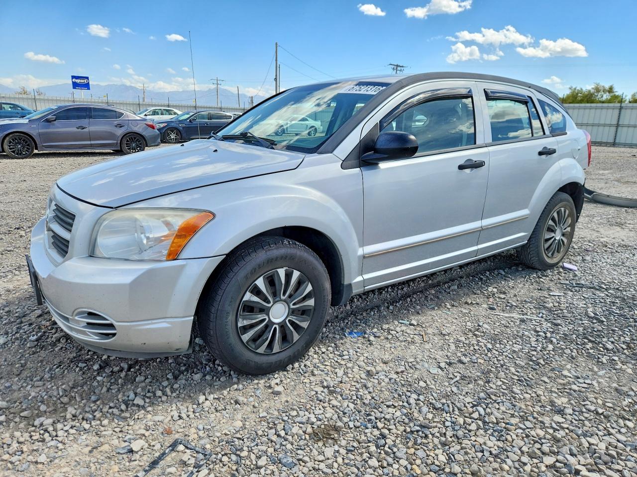 2007 Dodge Caliber Silver vin: 1B3HB28B37D577401