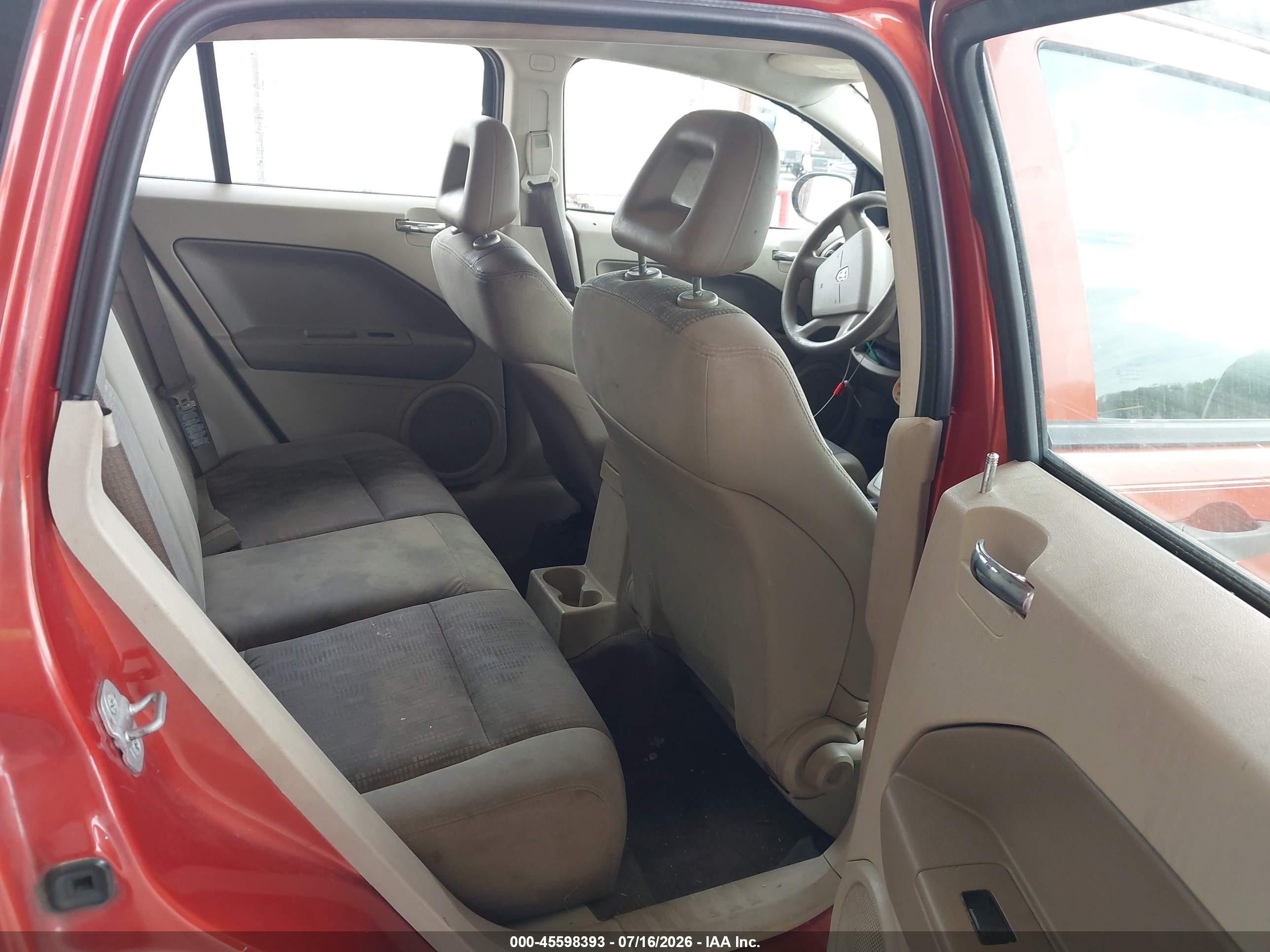 2008 Dodge Caliber Se Orange vin: 1B3HB28B38D503400