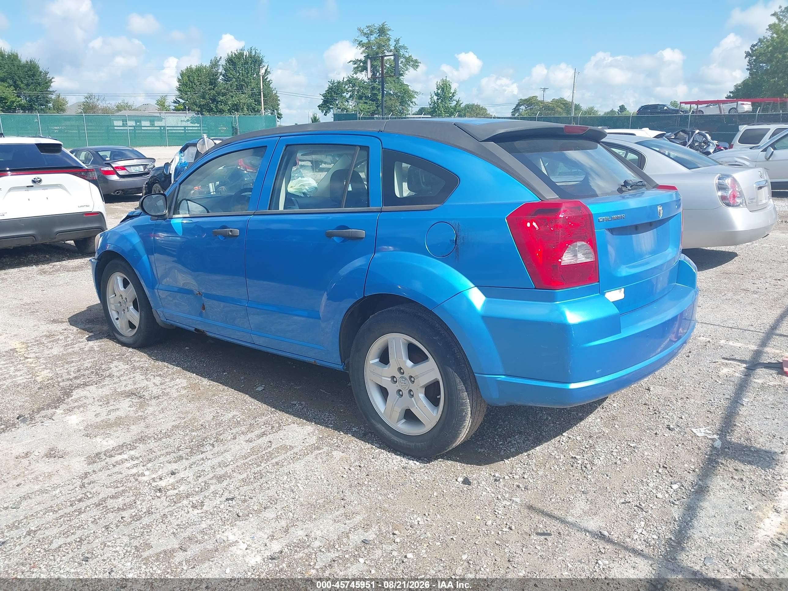2008 Dodge Caliber Se Синий vin: 1B3HB28B38D721336