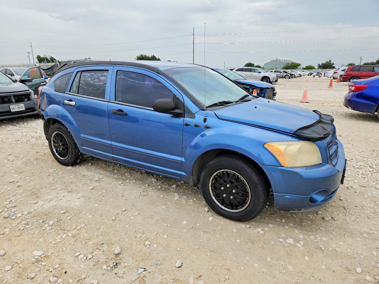 2007 Dodge Caliber Blue vin: 1B3HB28B47D231888
