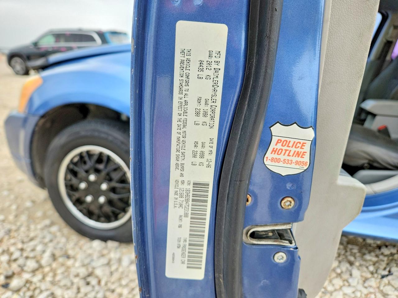 2007 Dodge Caliber Blue vin: 1B3HB28B47D231888