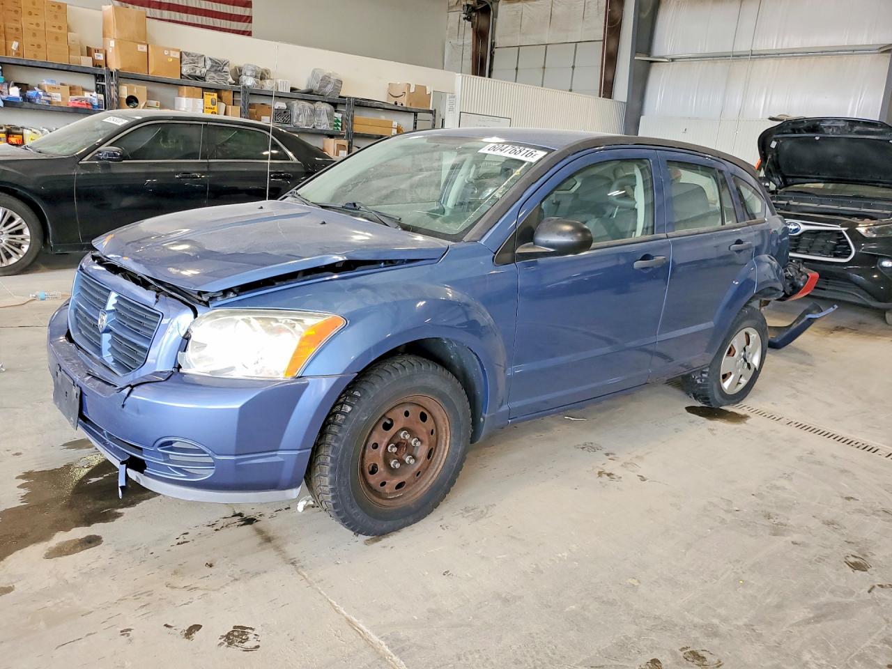 2007 Dodge Caliber Синий vin: 1B3HB28B47D558968