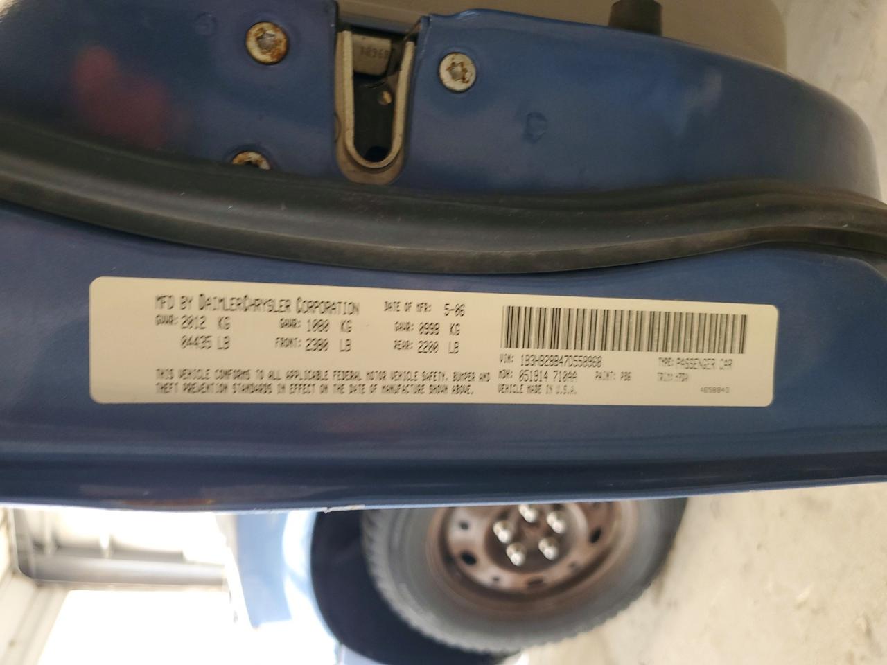 2007 Dodge Caliber Синий vin: 1B3HB28B47D558968
