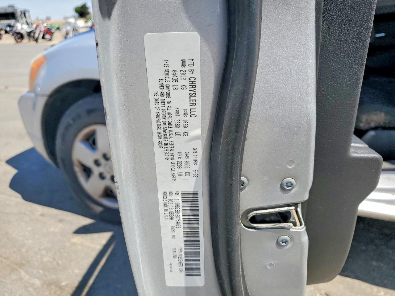 2008 Dodge Caliber Silver vin: 1B3HB28B48D754023