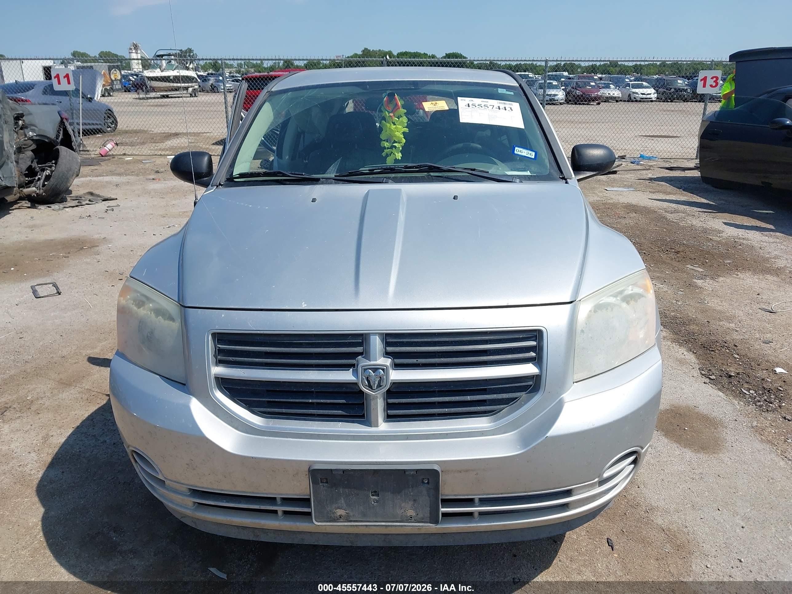 2007 Dodge Caliber   Silver vin: 1B3HB28B57D314651