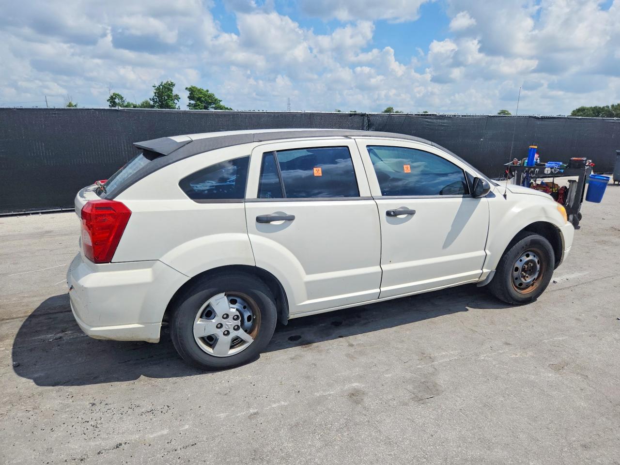 2008 Dodge Caliber White vin: 1B3HB28B58D651192