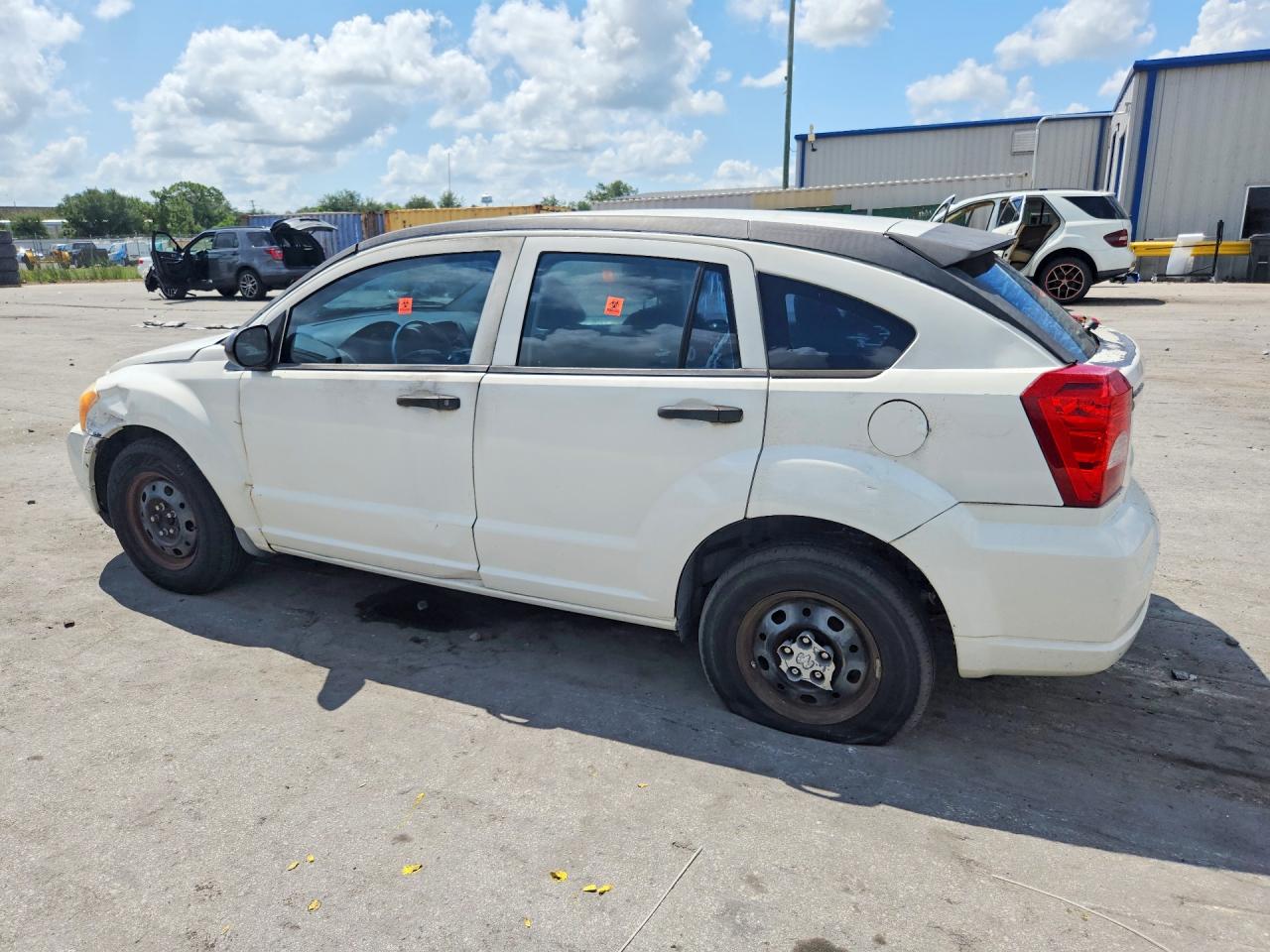 2008 Dodge Caliber White vin: 1B3HB28B58D651192