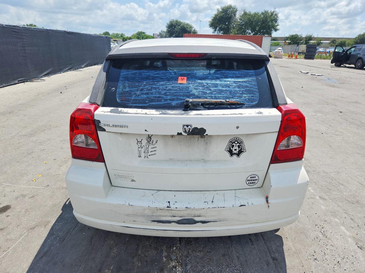 2008 Dodge Caliber White vin: 1B3HB28B58D651192