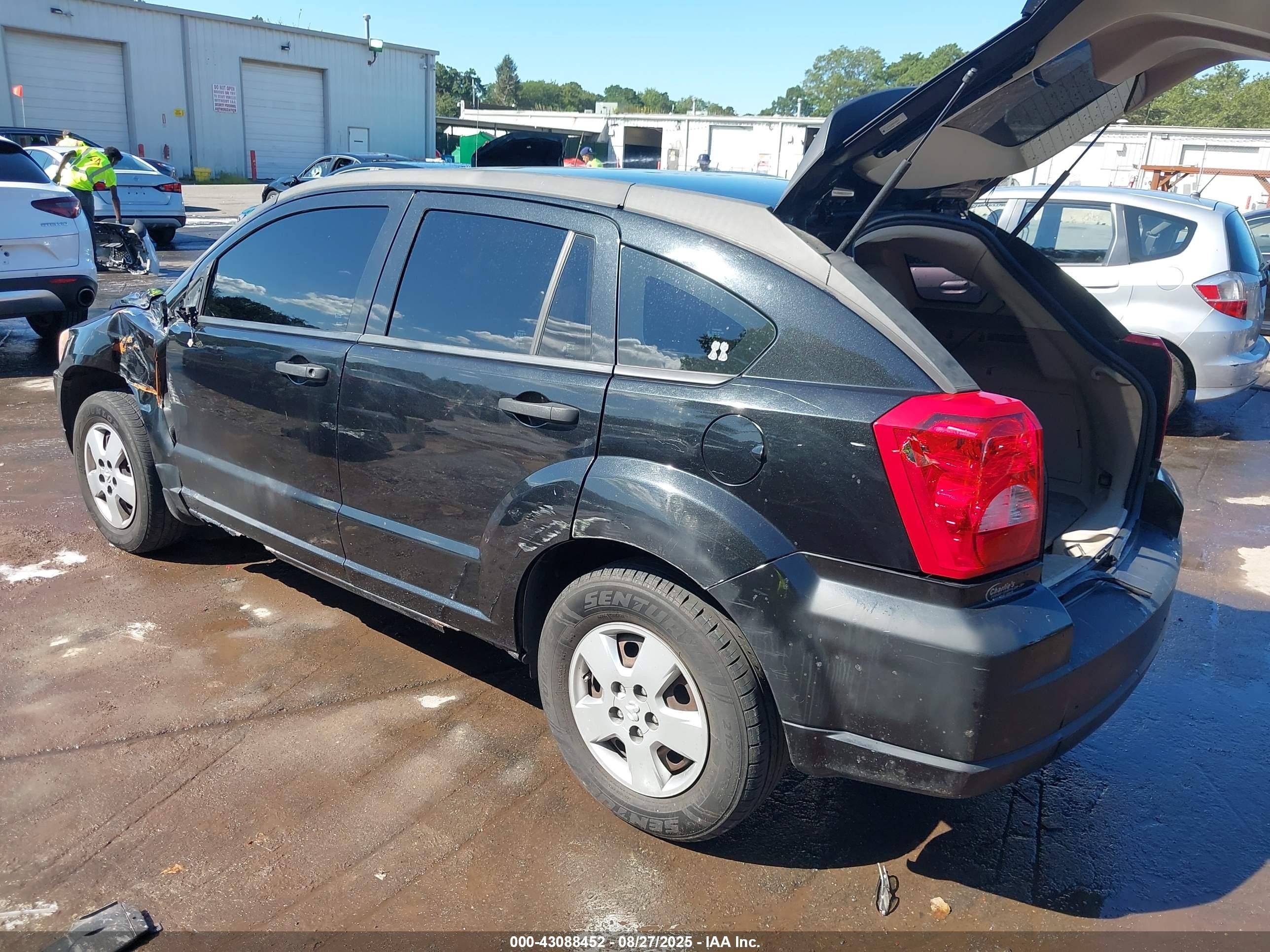2008 Dodge Caliber Se Black vin: 1B3HB28B68D505612