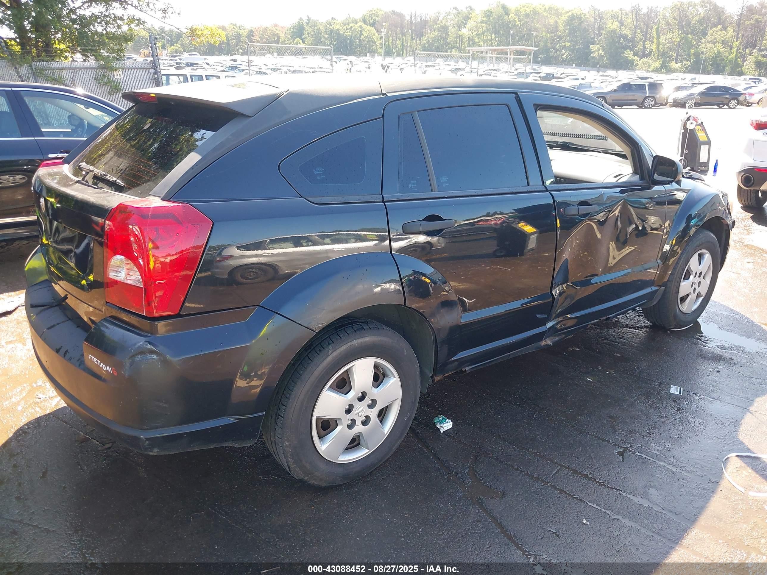 2008 Dodge Caliber Se Black vin: 1B3HB28B68D505612