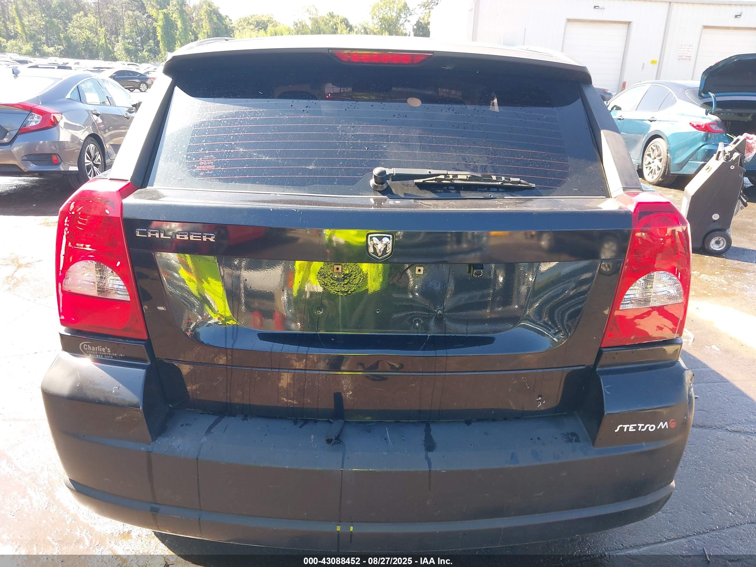 2008 Dodge Caliber Se Black vin: 1B3HB28B68D505612