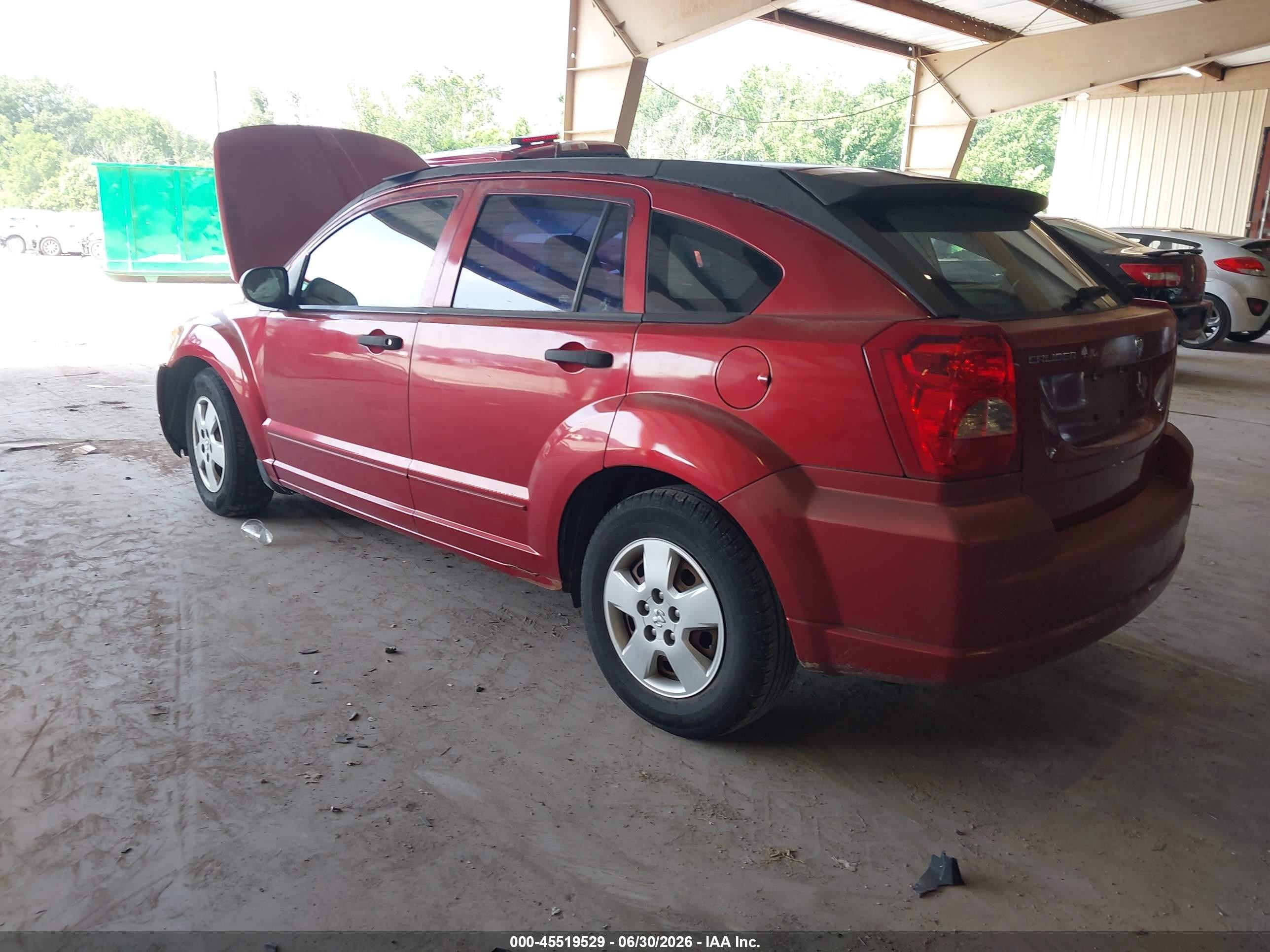 2007 Dodge Caliber   Burgundy vin: 1B3HB28B77D127377