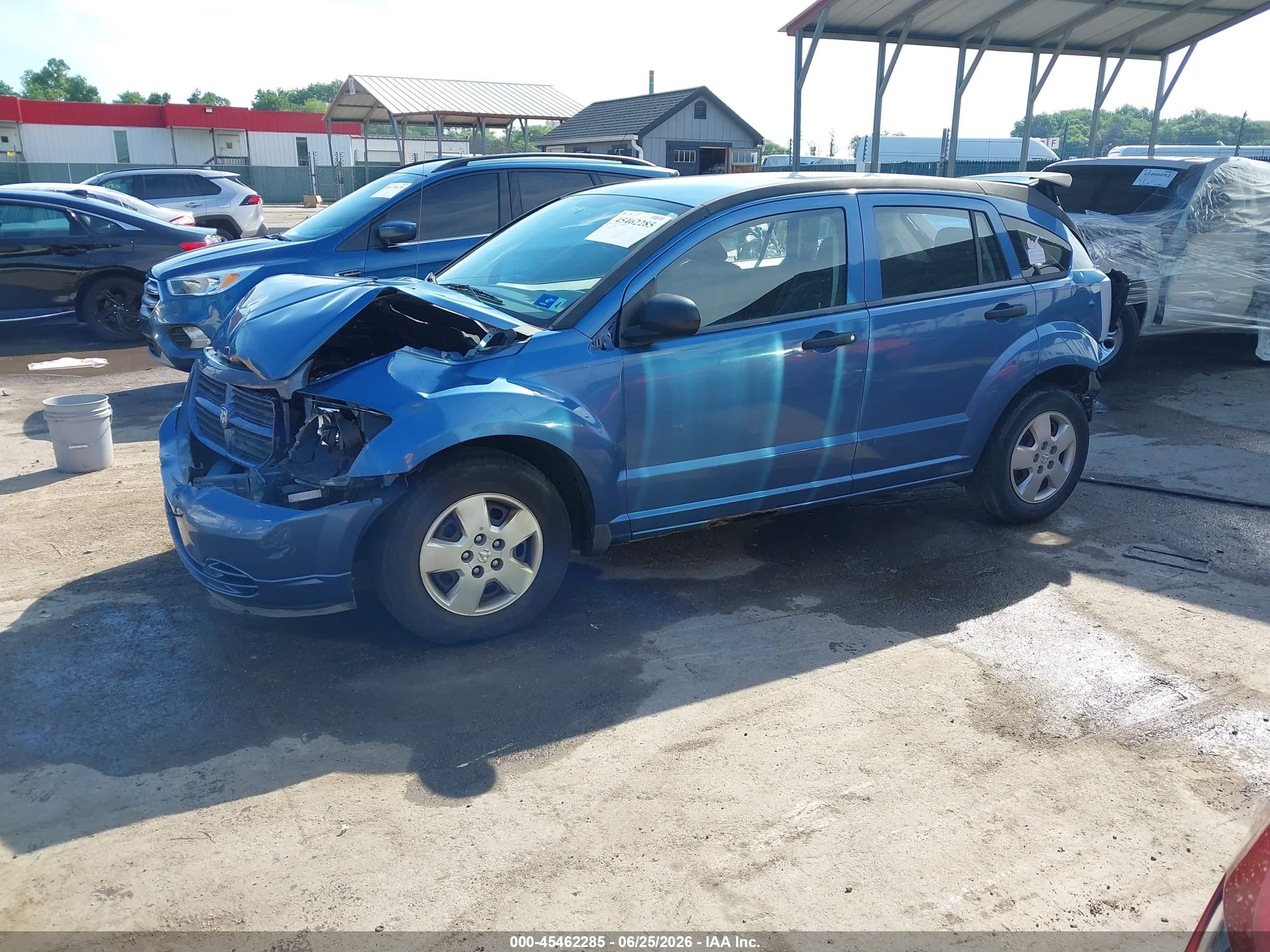 2007 Dodge Caliber   Blue vin: 1B3HB28B77D320838