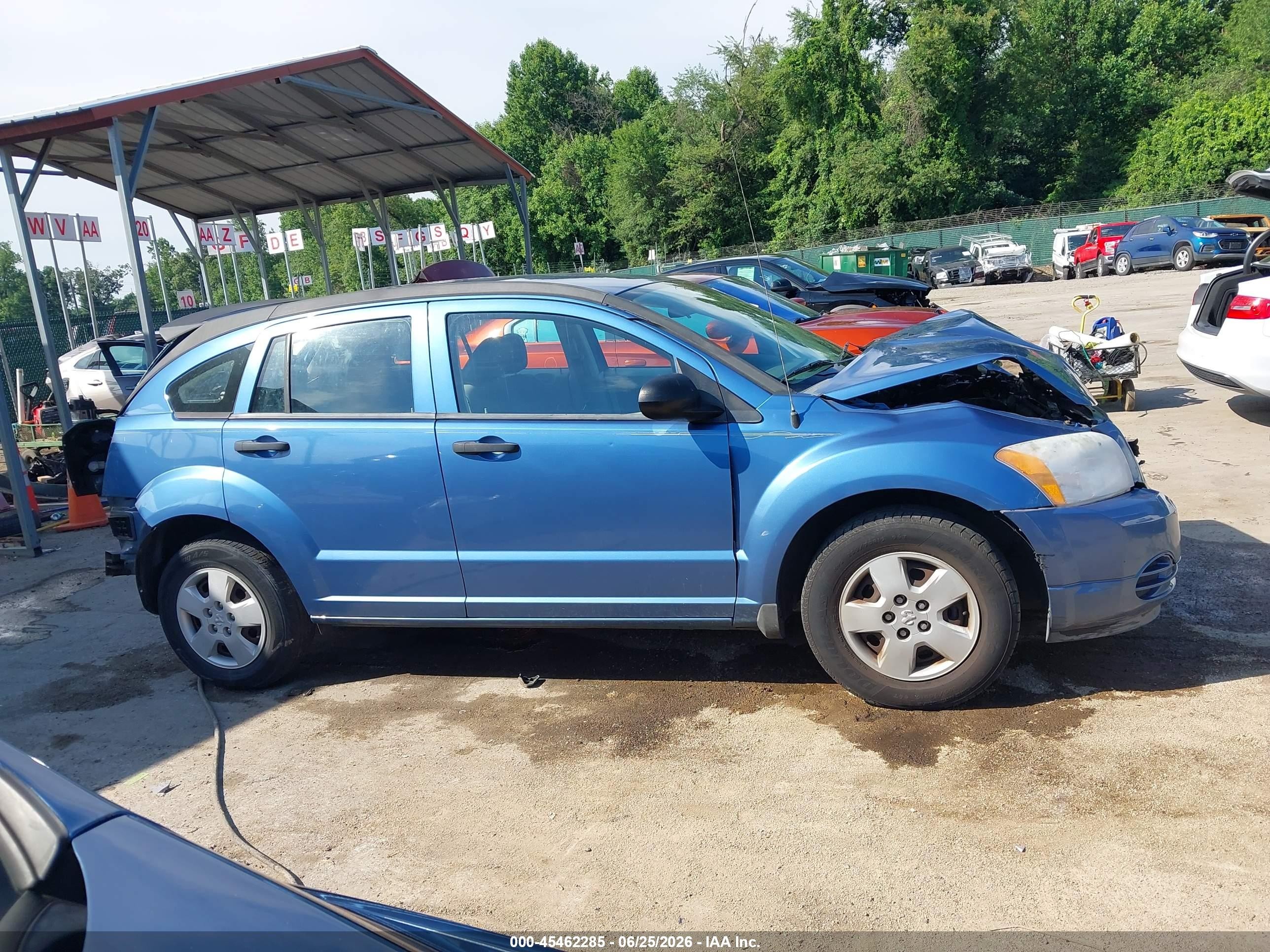 2007 Dodge Caliber   Blue vin: 1B3HB28B77D320838