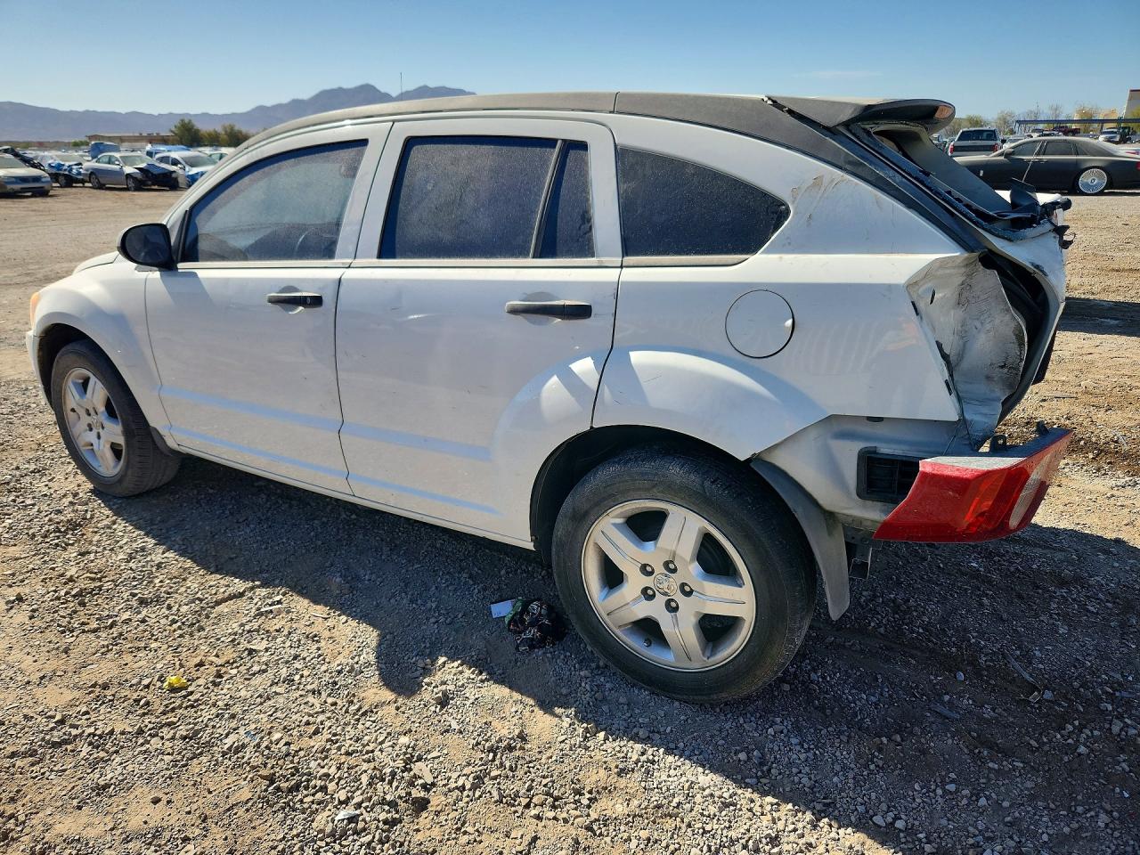 2008 Dodge Caliber White vin: 1B3HB28B78D770247