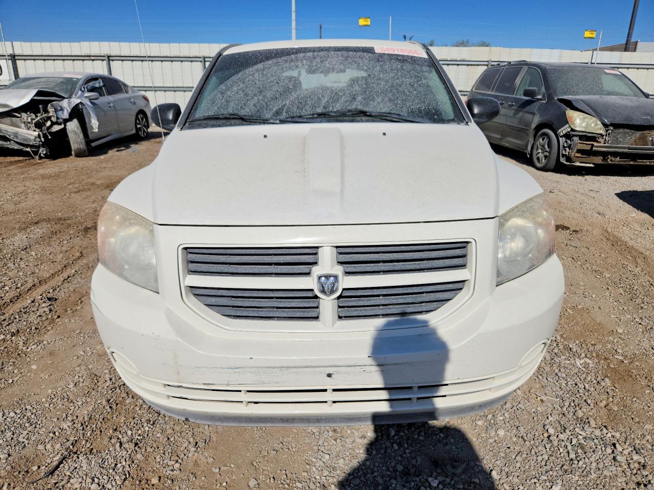 2008 Dodge Caliber White vin: 1B3HB28B78D770247