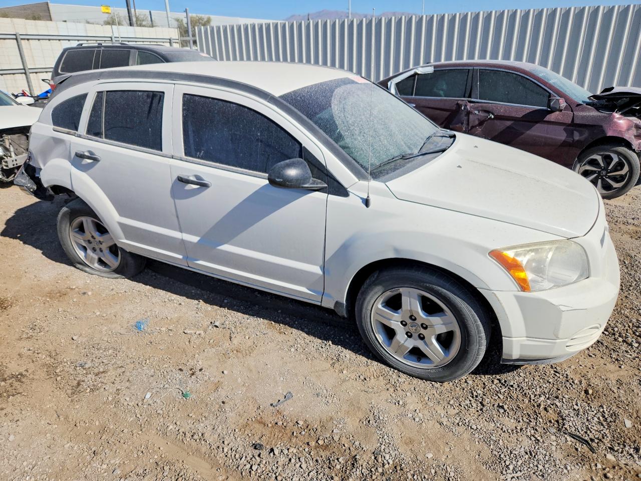 2008 Dodge Caliber White vin: 1B3HB28B78D770247