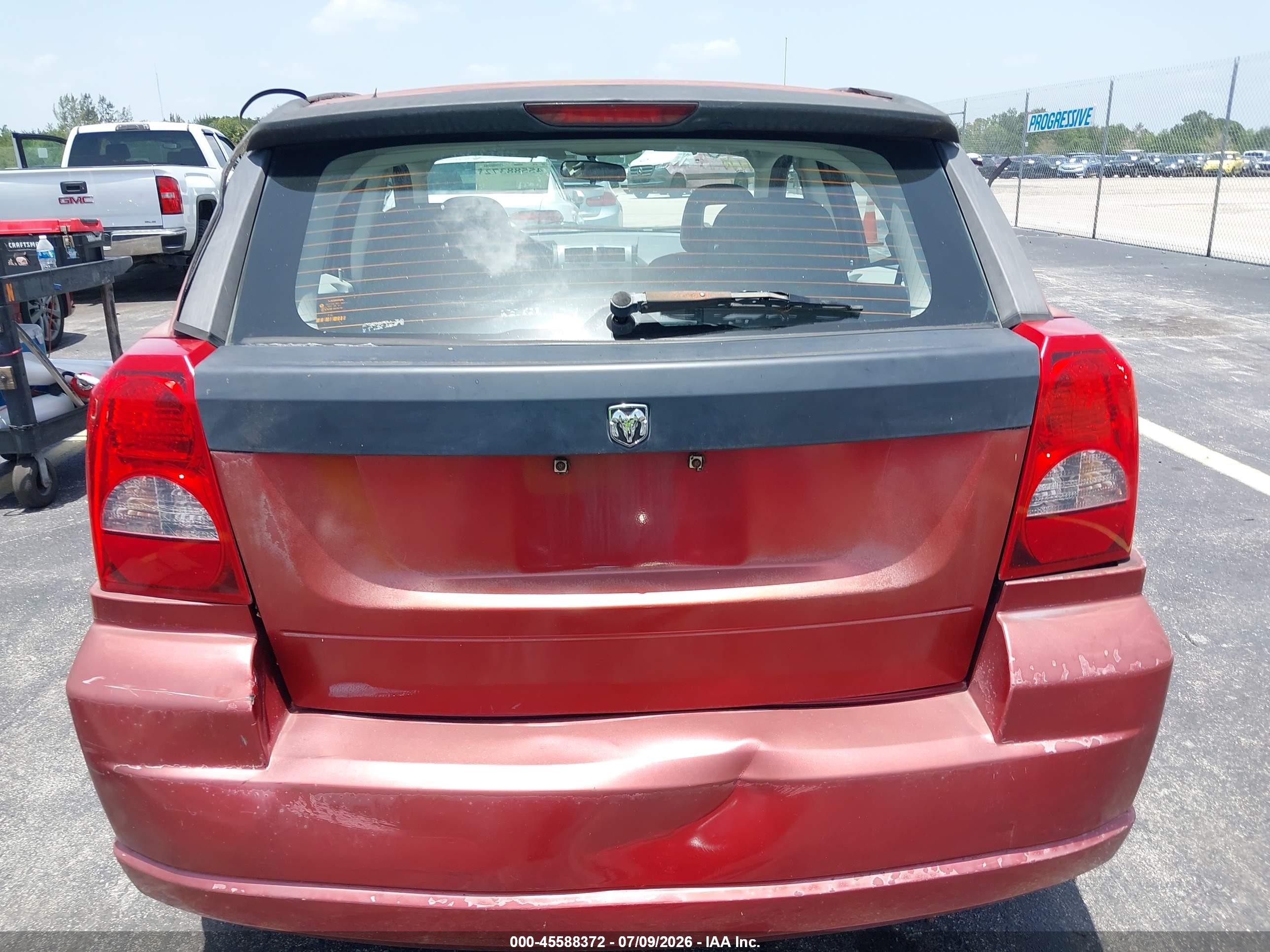 2007 Dodge Caliber   Red vin: 1B3HB28B87D132717