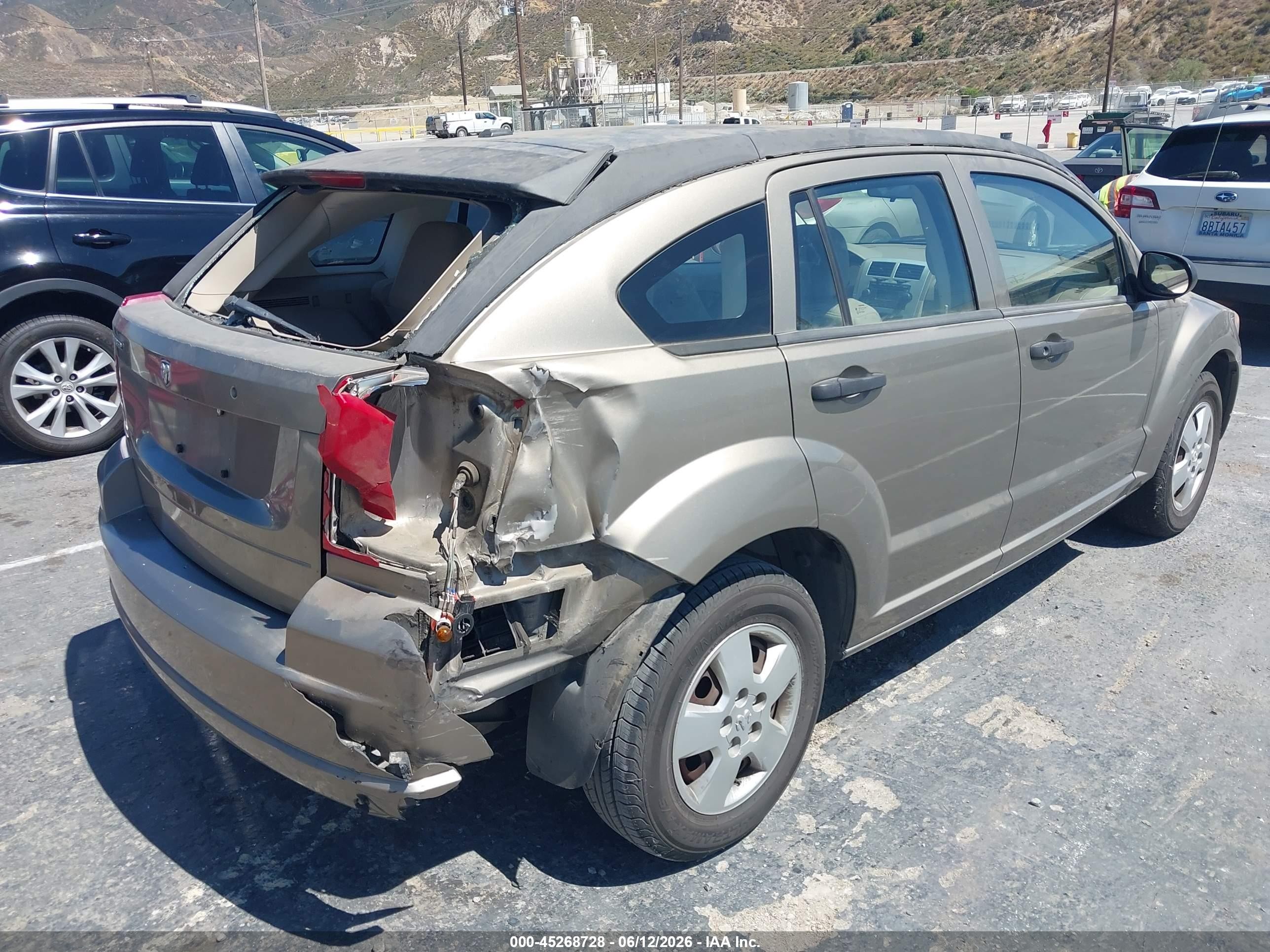 2007 Dodge Caliber   Серый vin: 1B3HB28B87D194330