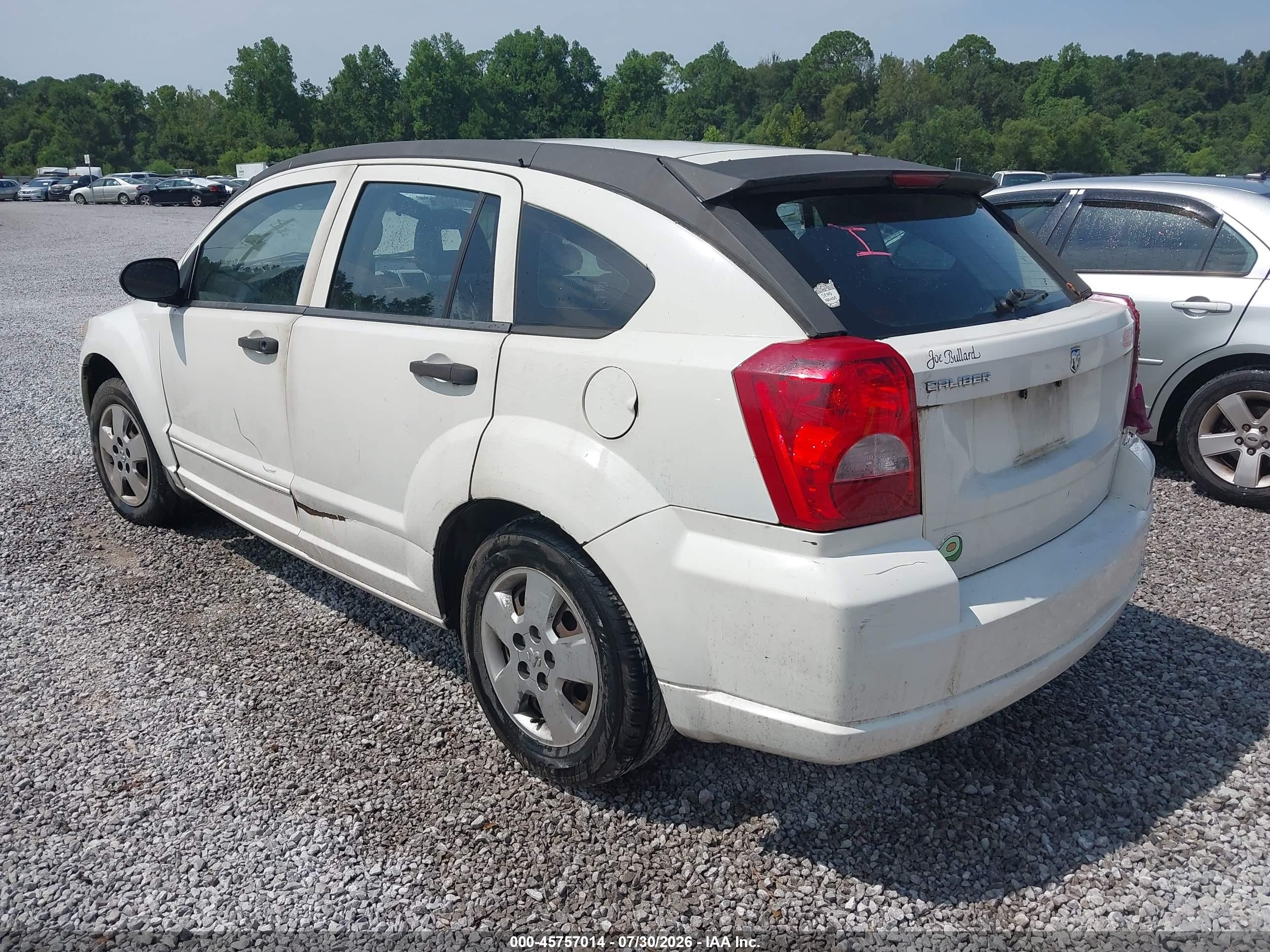 2008 Dodge Caliber Se White vin: 1B3HB28B88D653177