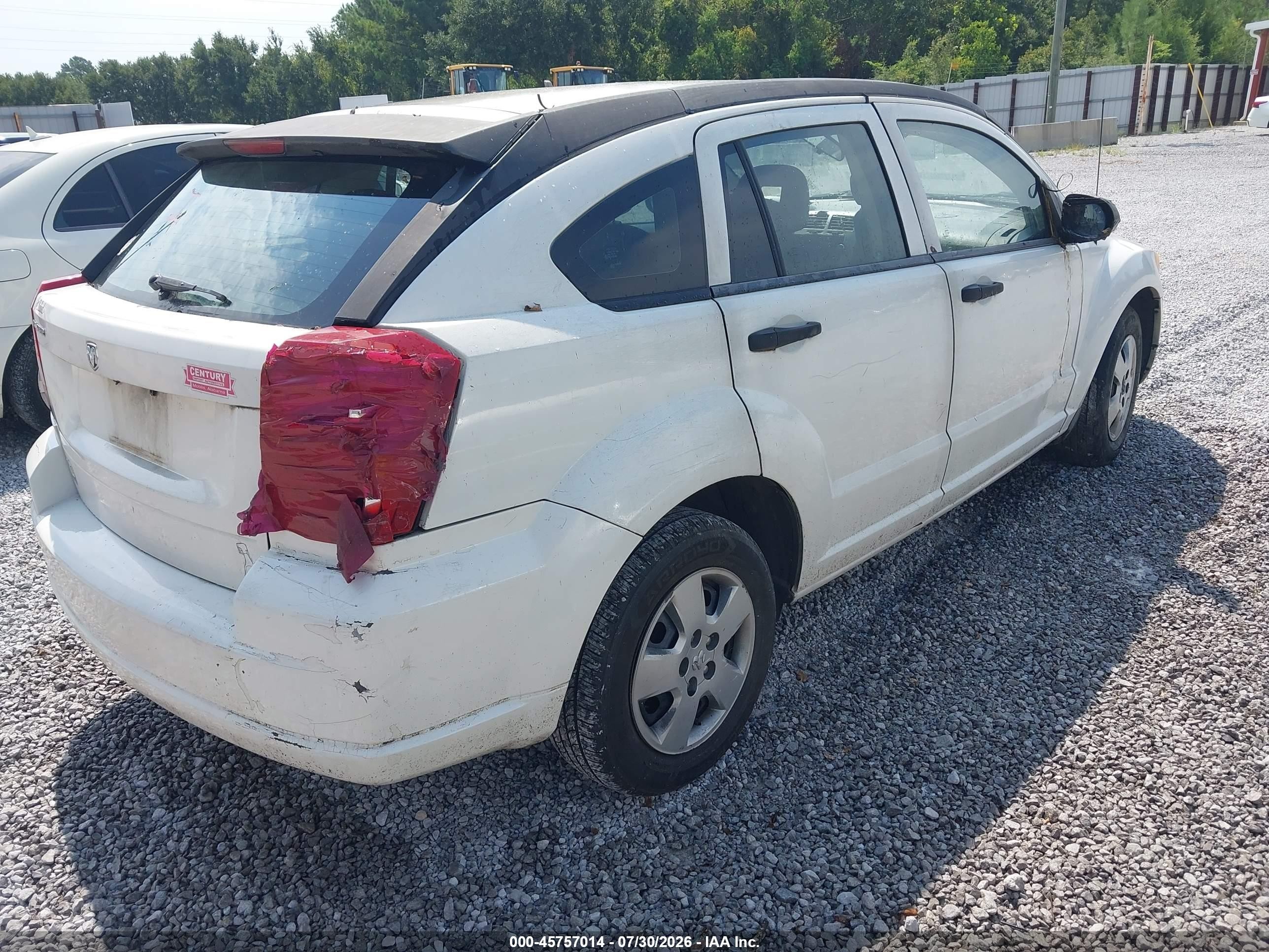 2008 Dodge Caliber Se White vin: 1B3HB28B88D653177