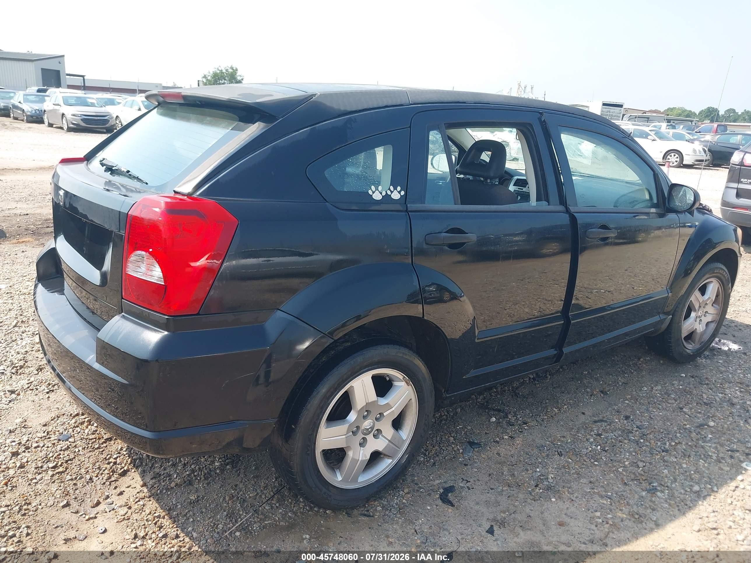 2008 Dodge Caliber Se Black vin: 1B3HB28B88D659786