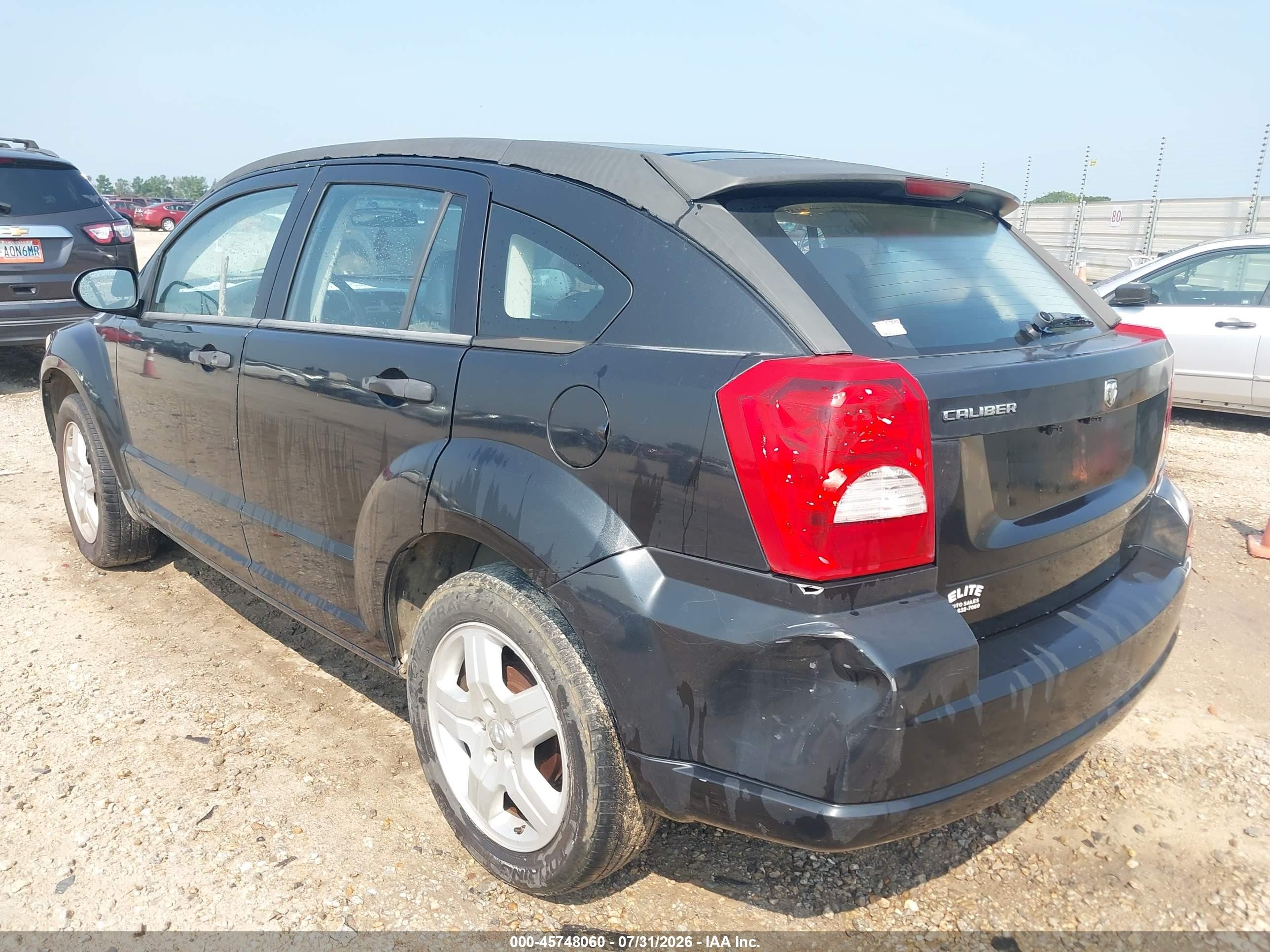 2008 Dodge Caliber Se Black vin: 1B3HB28B88D659786