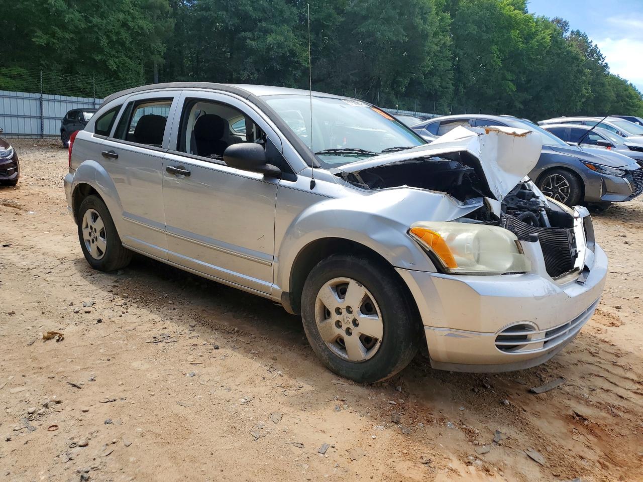 2007 Dodge Caliber Silver vin: 1B3HB28B97D182686