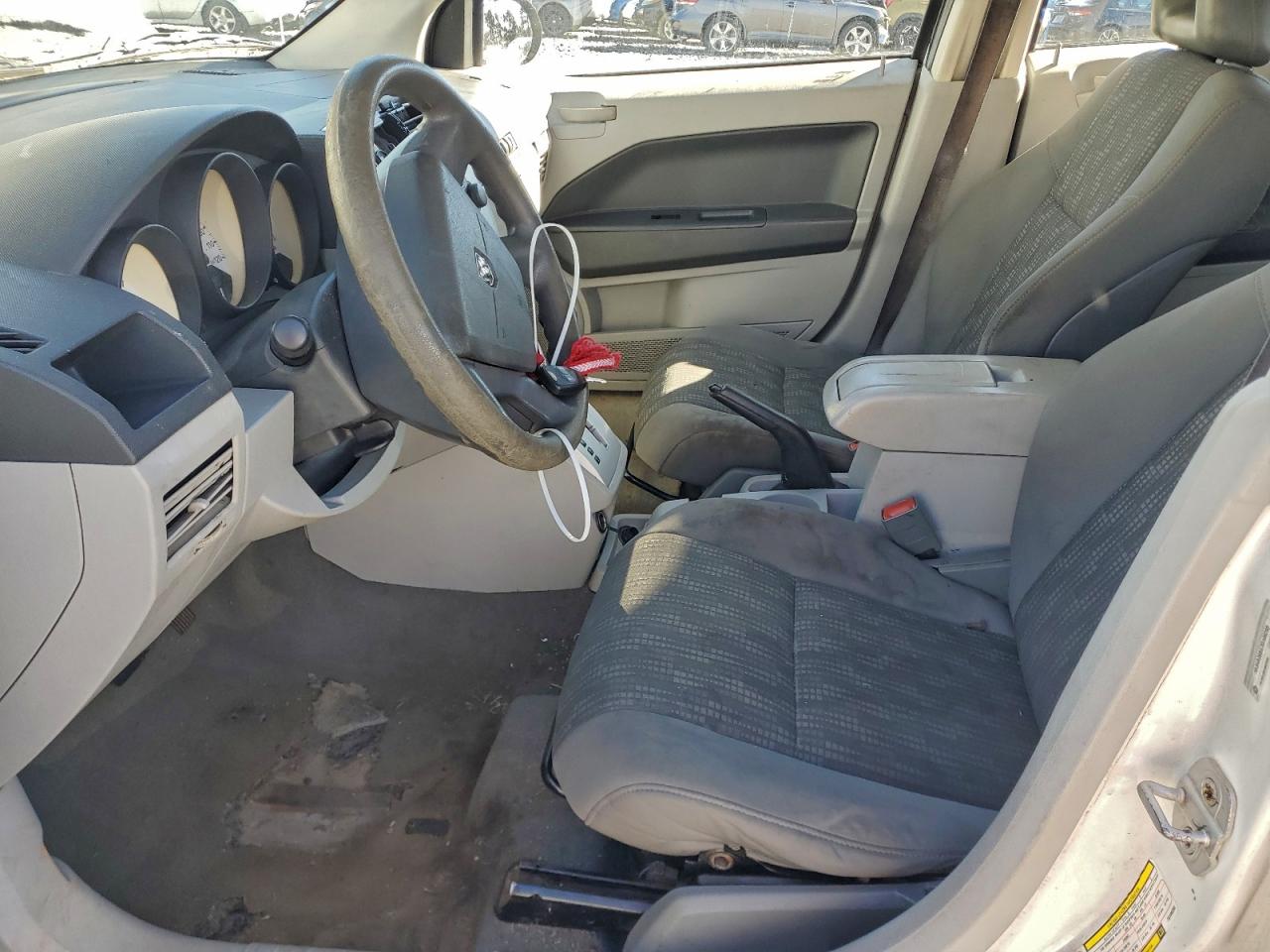 2007 Dodge Caliber White vin: 1B3HB28BX7D106295