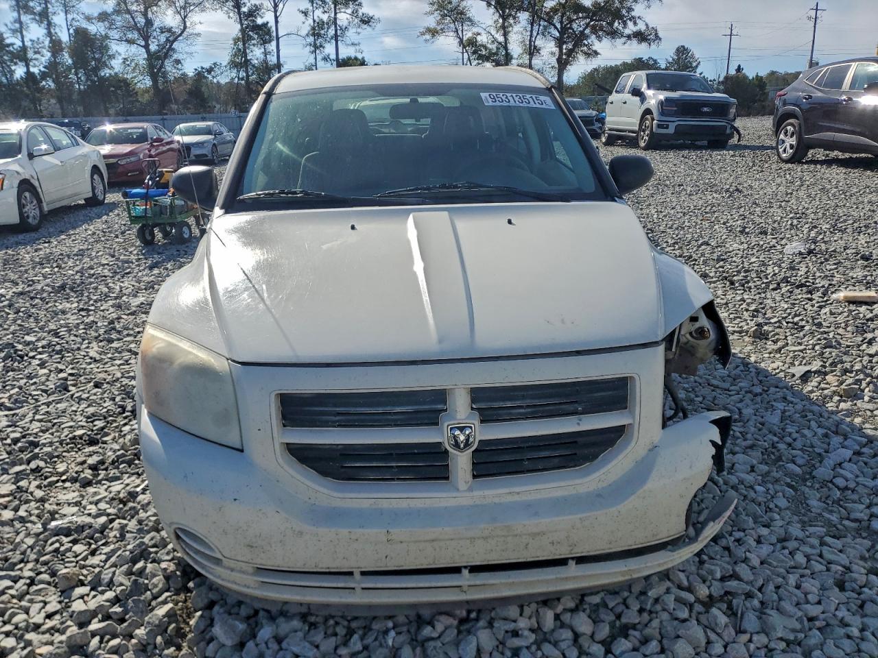 2007 Dodge Caliber White vin: 1B3HB28BX7D106295