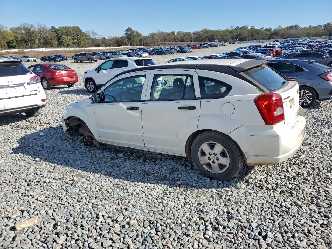 2007 Dodge Caliber White vin: 1B3HB28BX7D106295