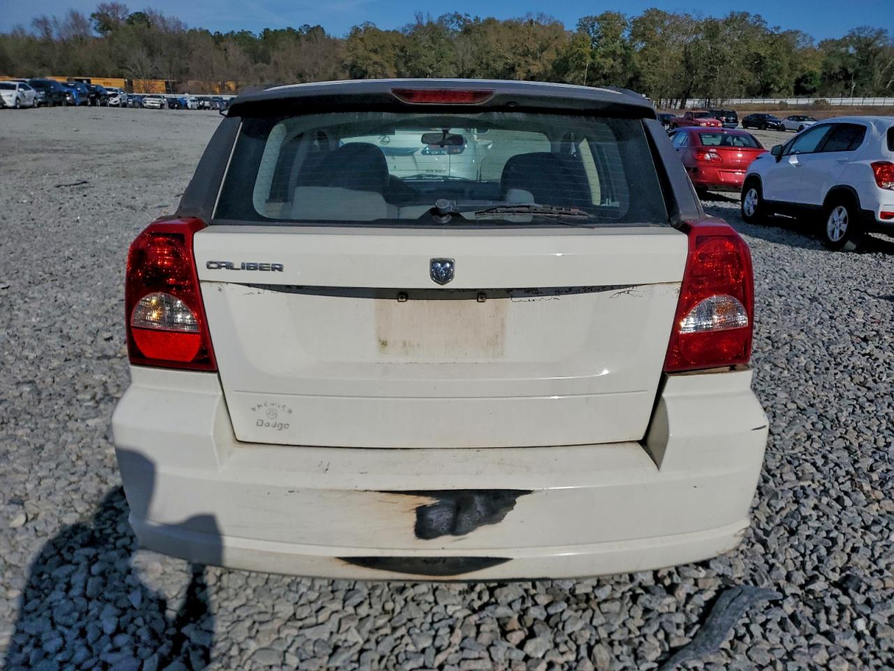 2007 Dodge Caliber White vin: 1B3HB28BX7D106295